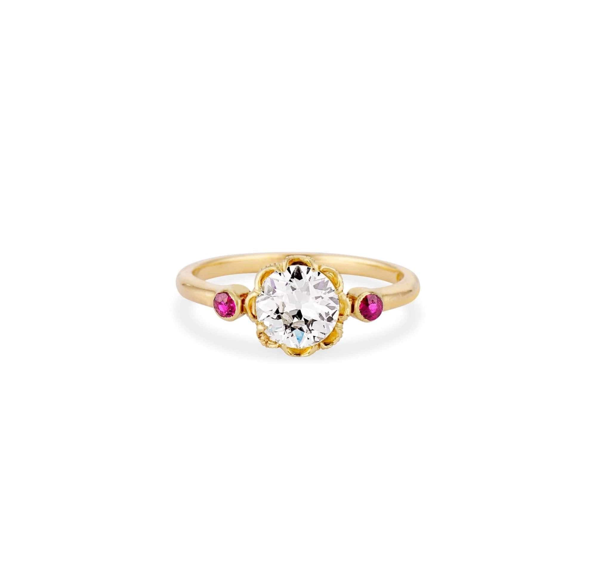 1.01 Carat Edwardian Diamond Engagement Ring - Image 2