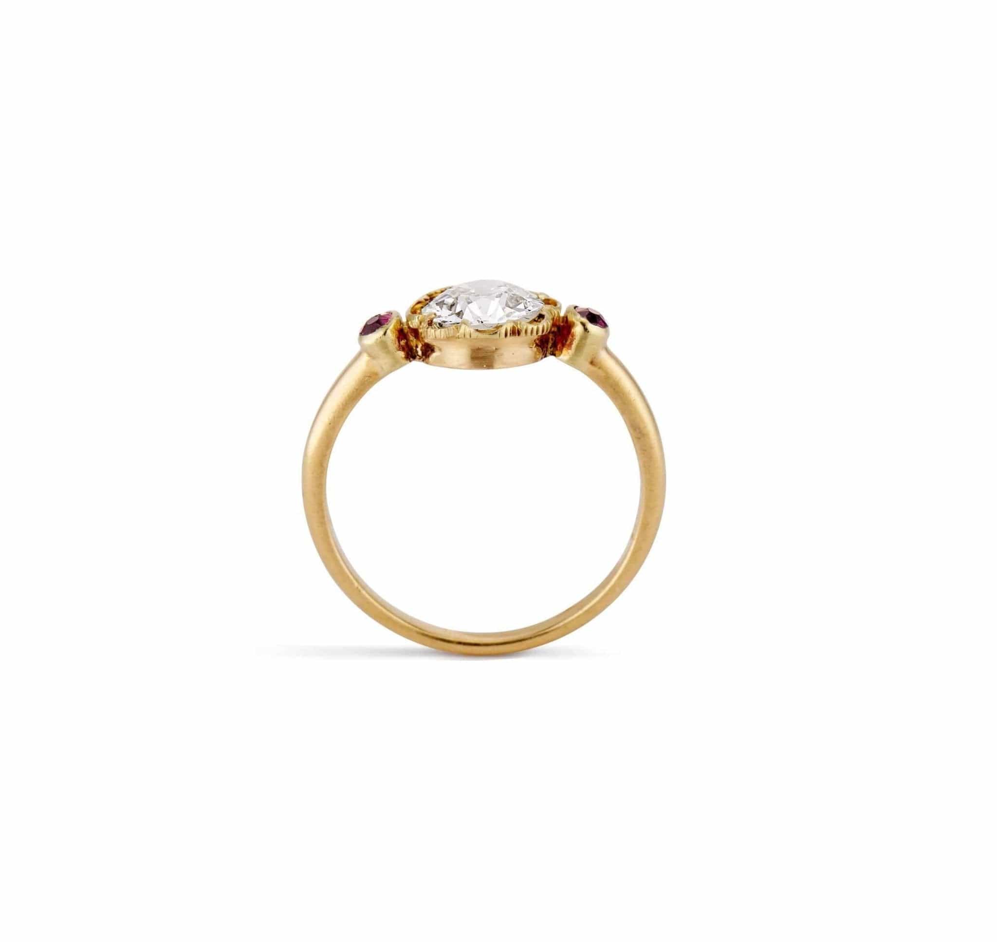 1.01 Carat Edwardian Diamond Engagement Ring - Image 4