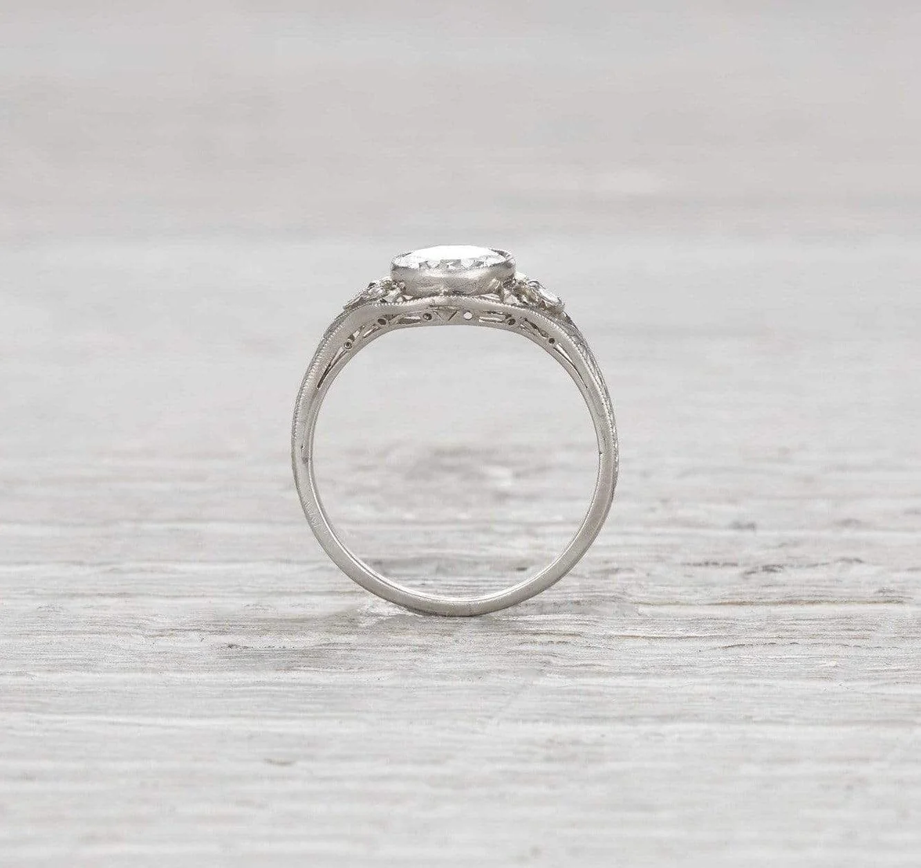 1.02 Carat Edwardian Engagement Ring - Image 4
