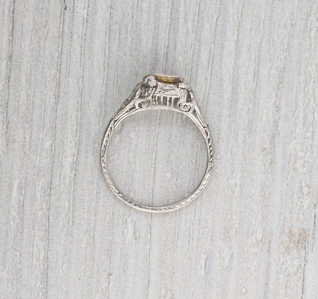 1.02 Carat Fancy Brown-Yellow Diamond Engagement Ring - Image 4