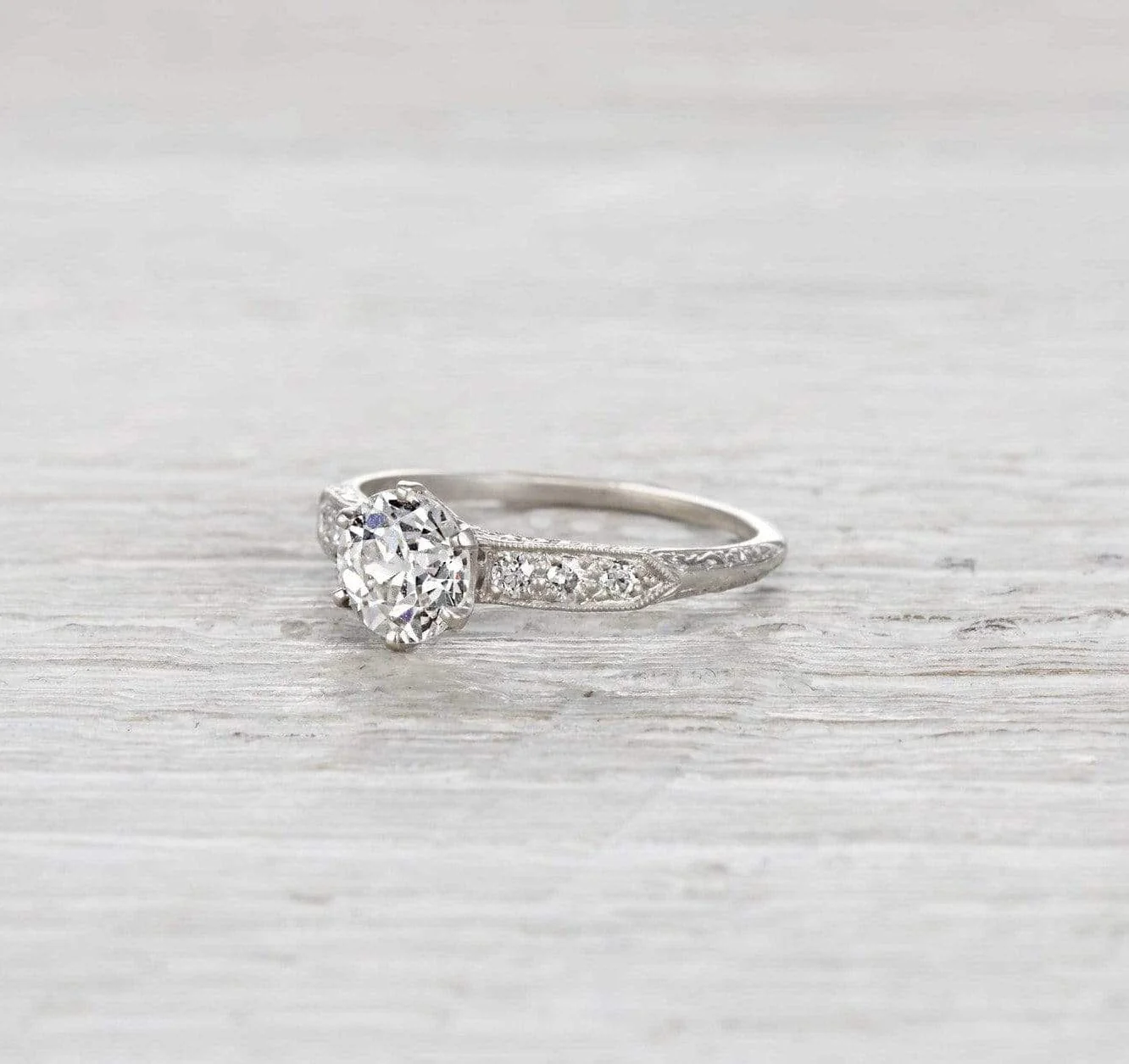 1.08 Carat Edwardian Tiffany & Co. Engagement Ring