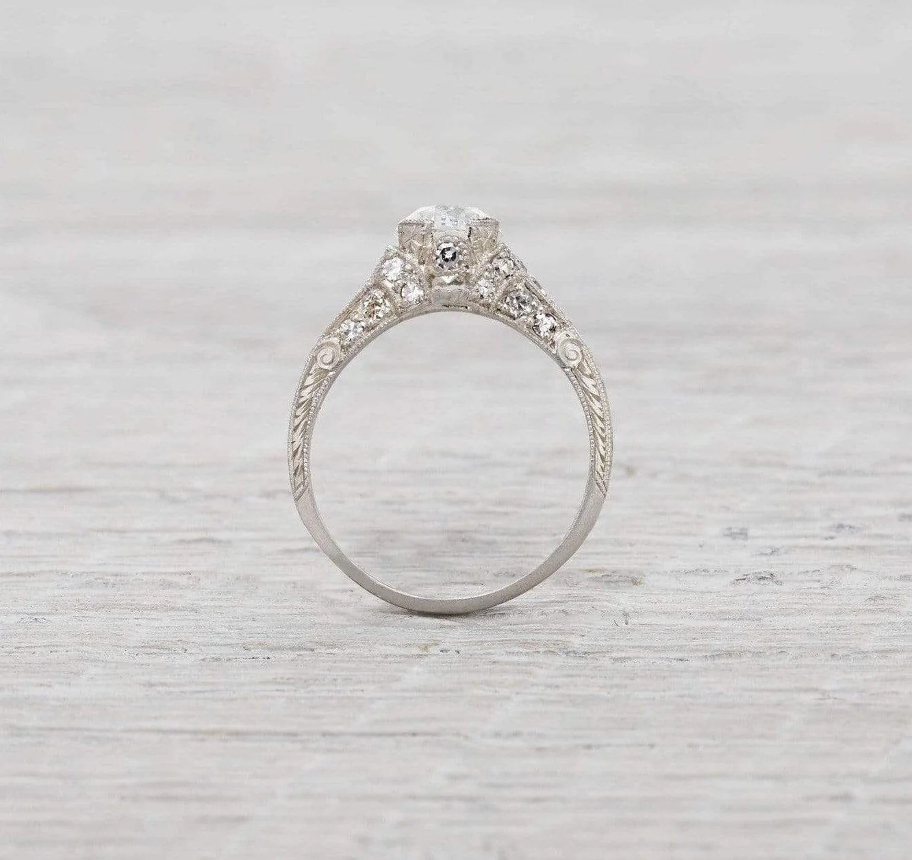 1.09 Carat Edwardian Engagement Ring - Image 4