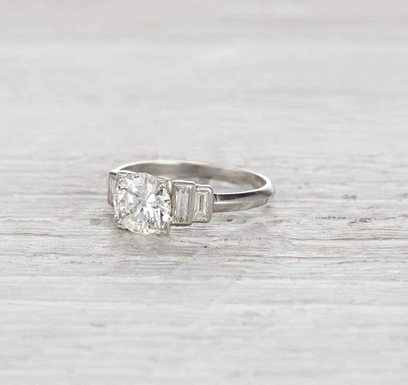 1.10 Carat Art Deco Engagement Ring
