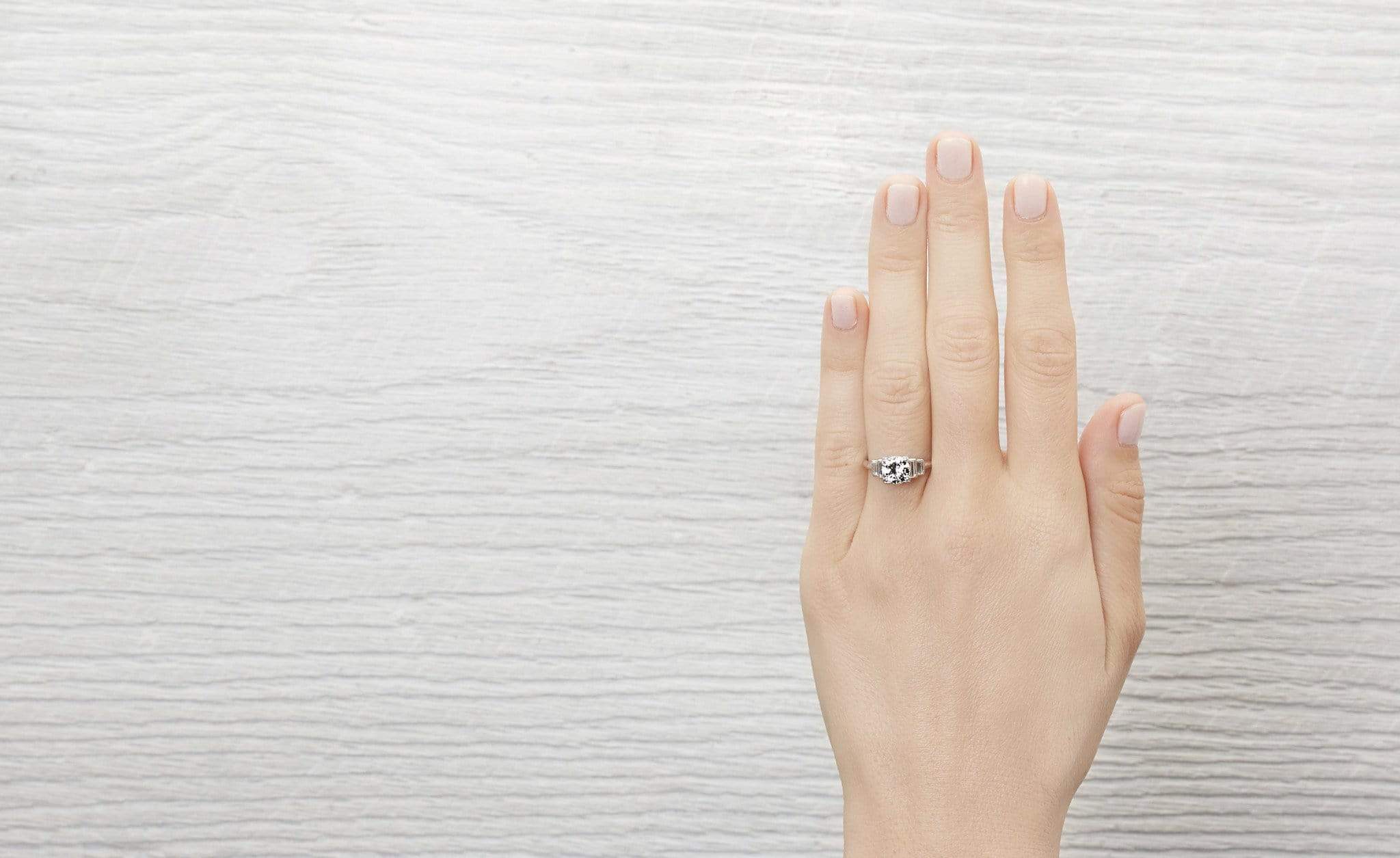 1.10 Carat Art Deco Engagement Ring - Image 5