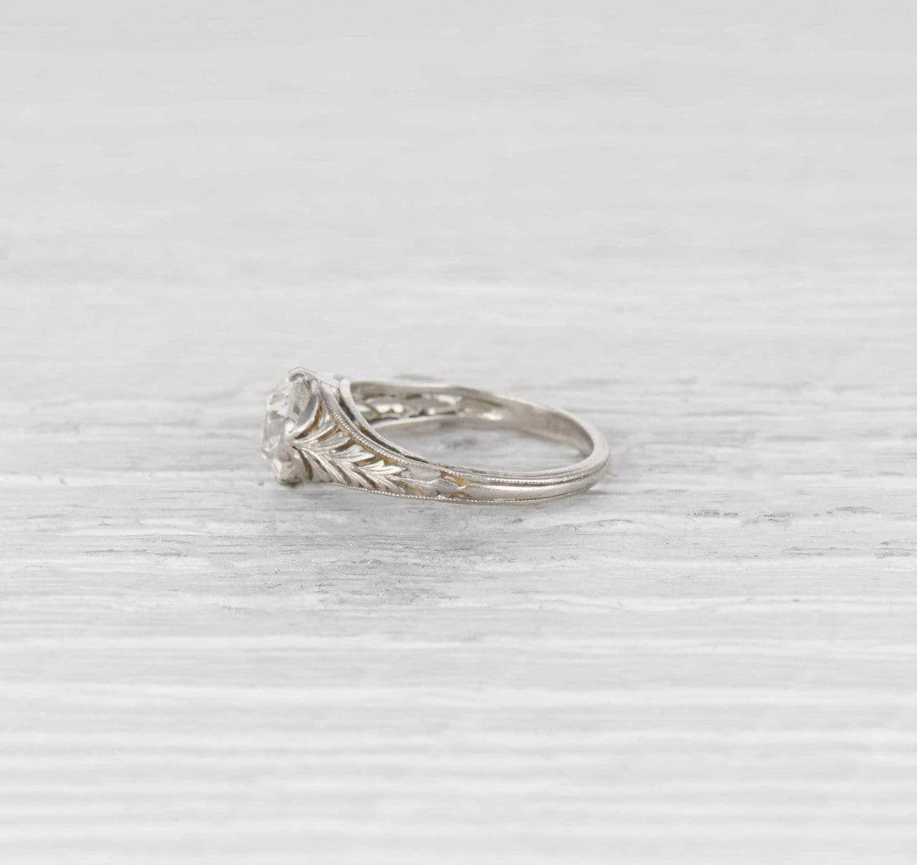 1.14 Carat Edwardian Tiffany & Co Engagement Ring - Image 3