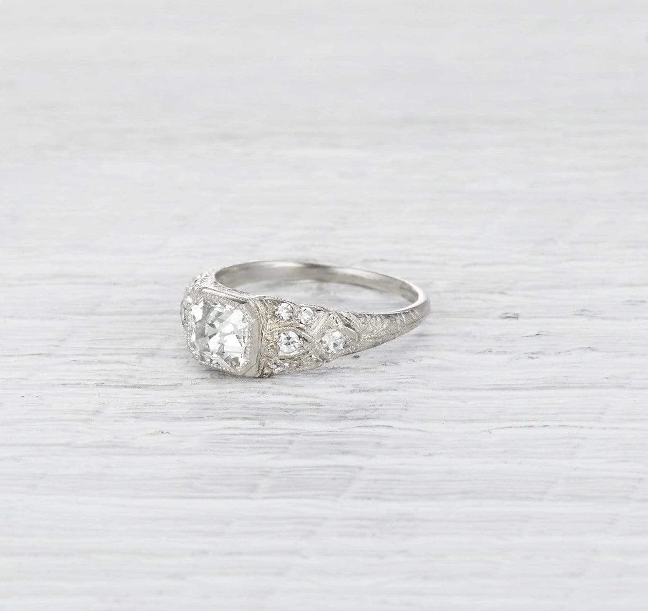 1.21 Carat Art Deco Engagement Ring
