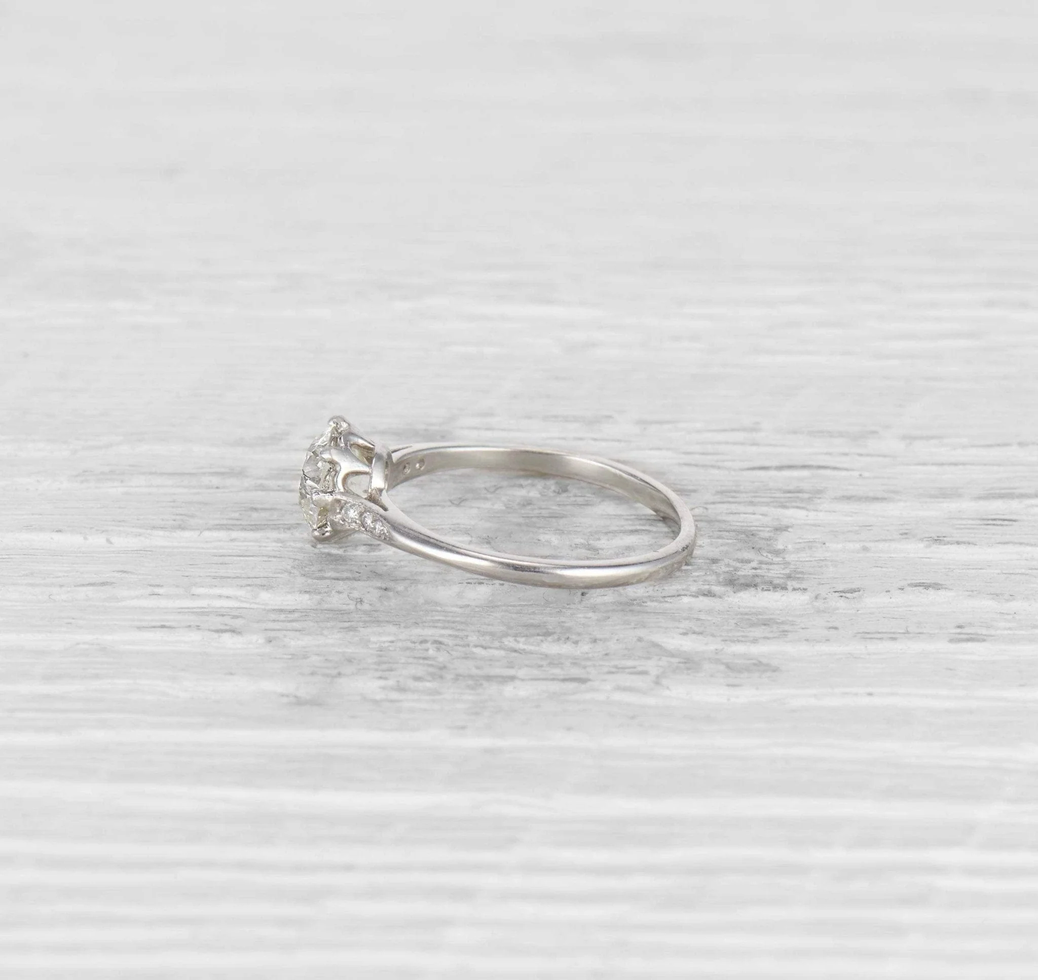 1.21 CARAT EDWARDIAN DIAMOND ENGAGEMENT RING - Image 3