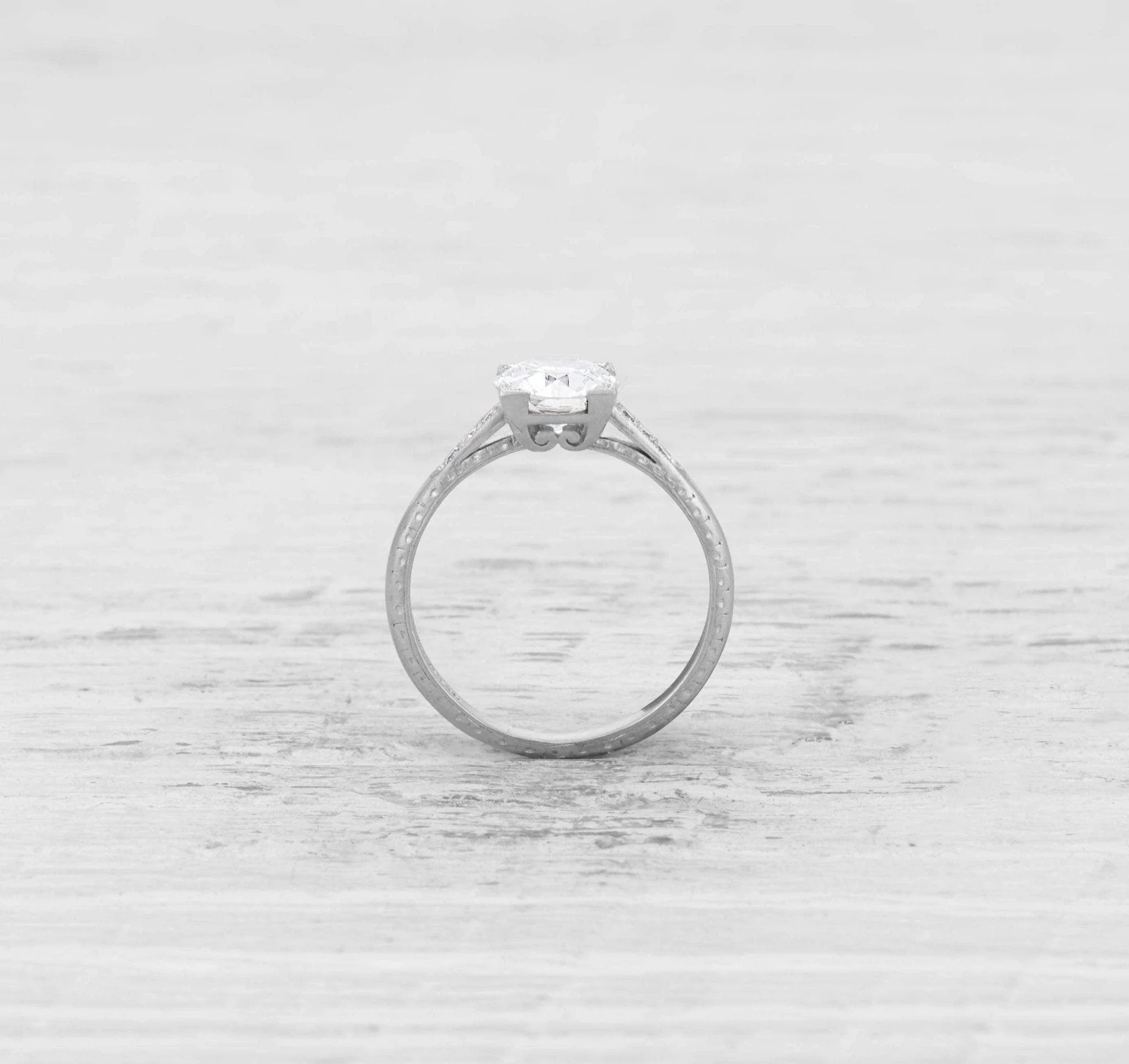 1.22 CARAT ART DECO TIFFANY & CO DIAMOND ENGAGEMENT RING - Image 4