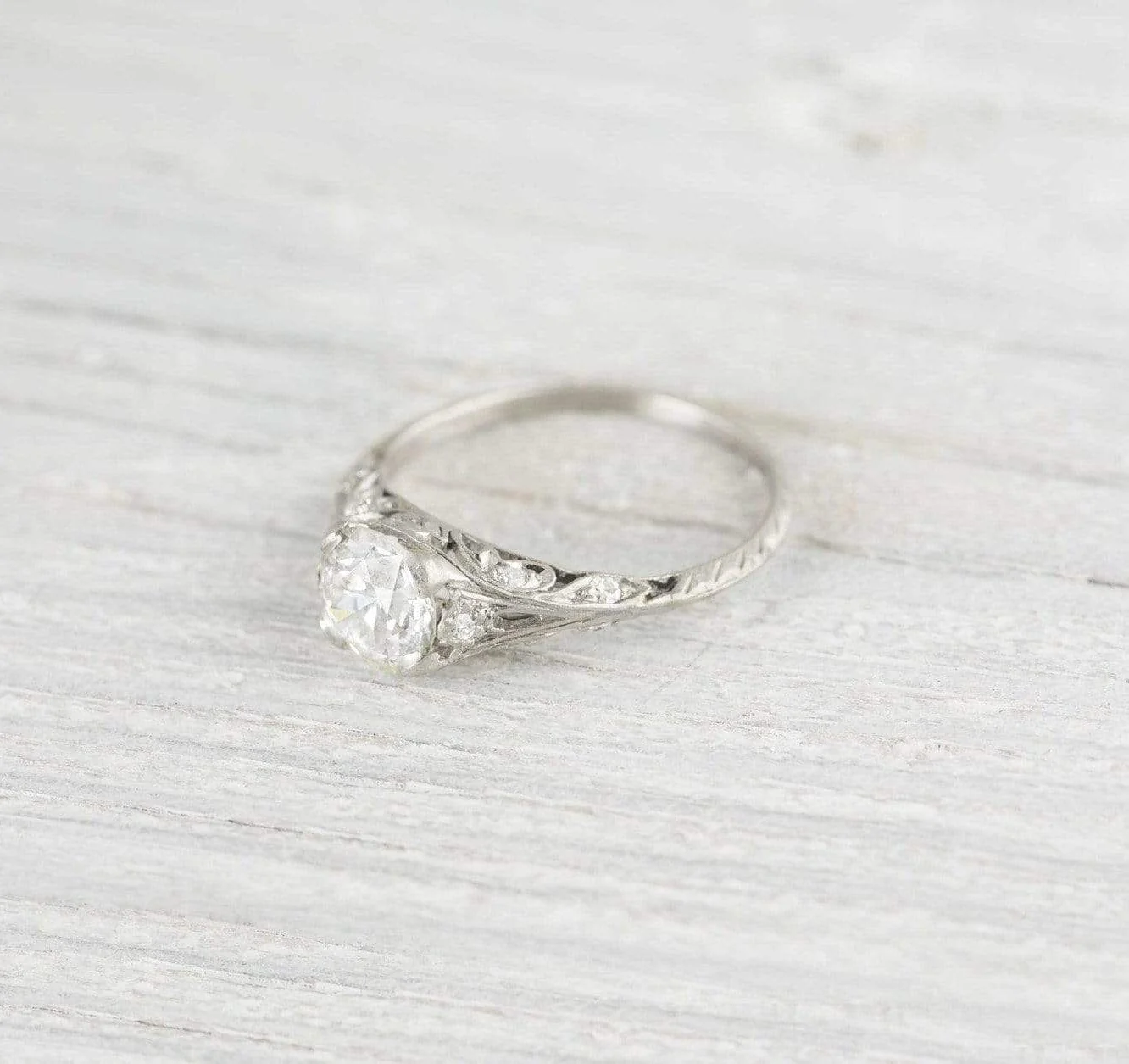 1.22 Carat Edwardian Engagement Ring