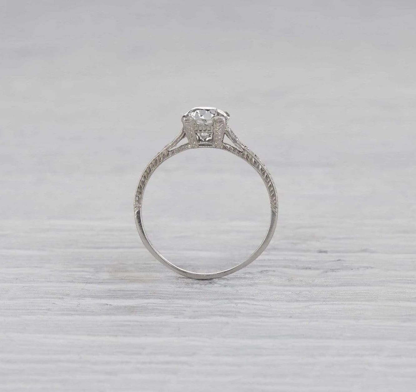 1.23 Carat Art Deco Engagement Ring - Image 4