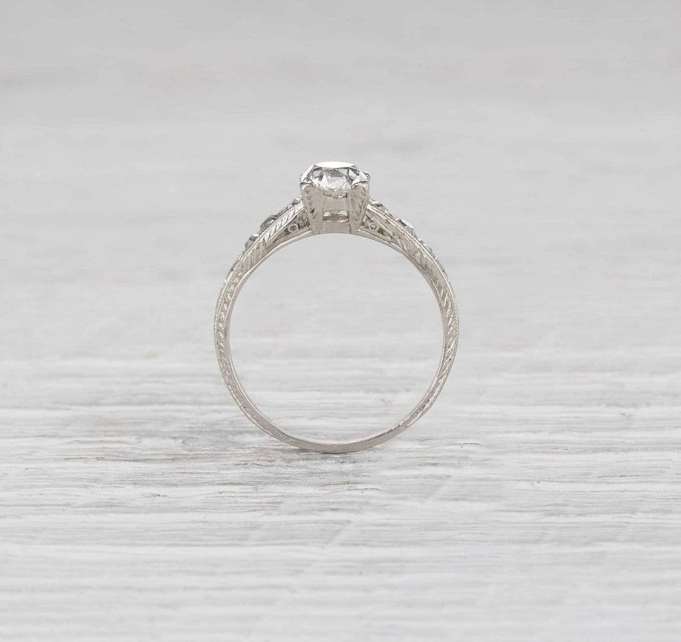 1.25 Carat Art Deco Engagement Ring - Image 4