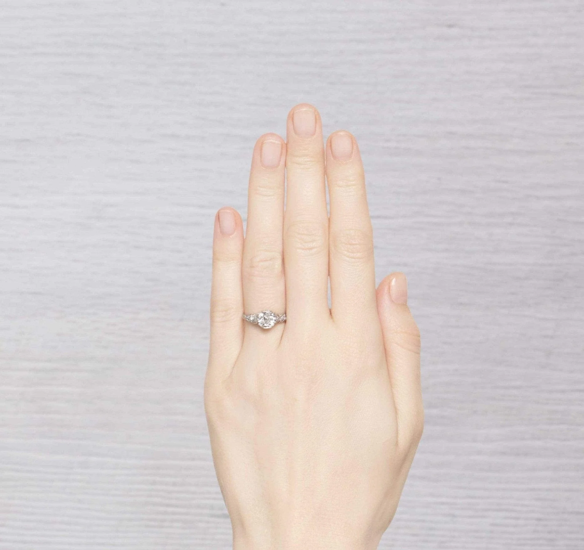 1.28 Carat Edwardian Diamond Engagement Ring - Image 5