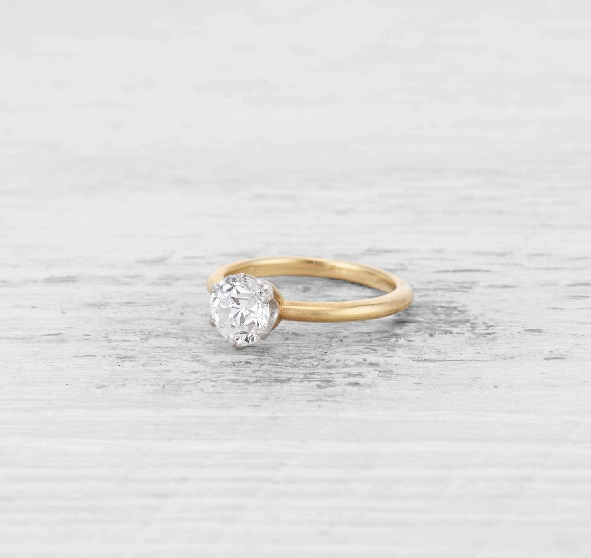 1.32 CARAT TIFFANY & CO ANTIQUE SOLITAIRE DIAMOND RING