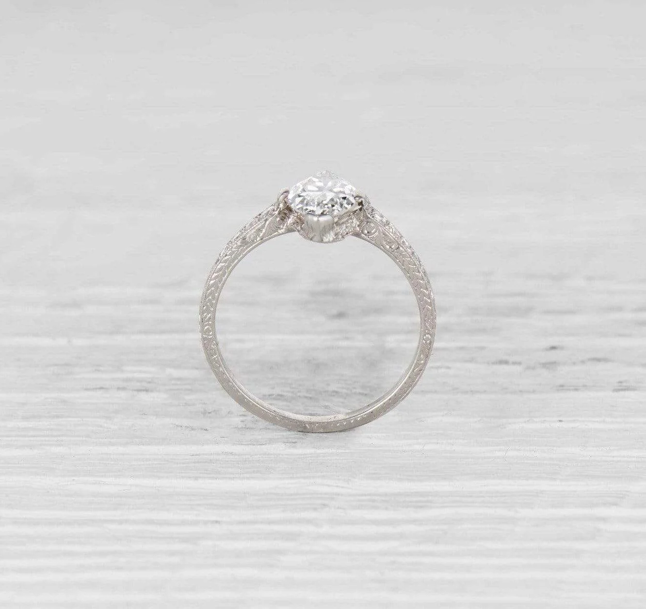 1.33 Carat Edwardian Diamond Engagement Ring - Image 4