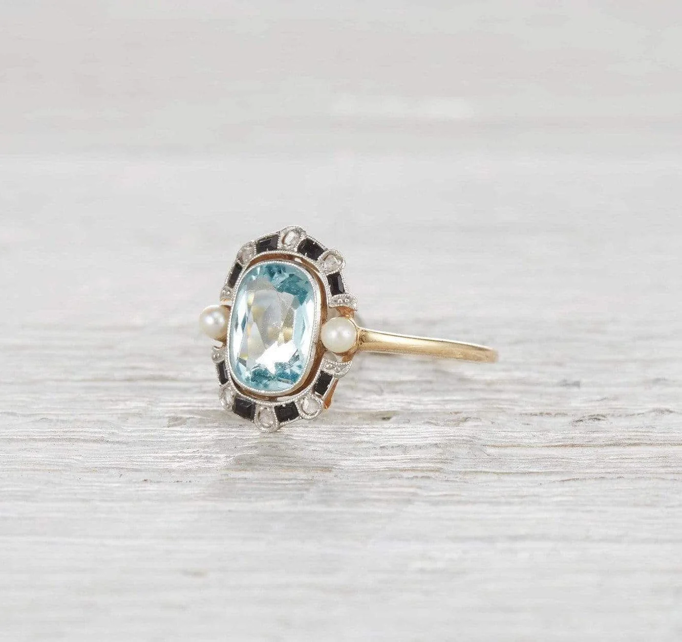 1.40 Carat Edwardian Aquamarine Ring