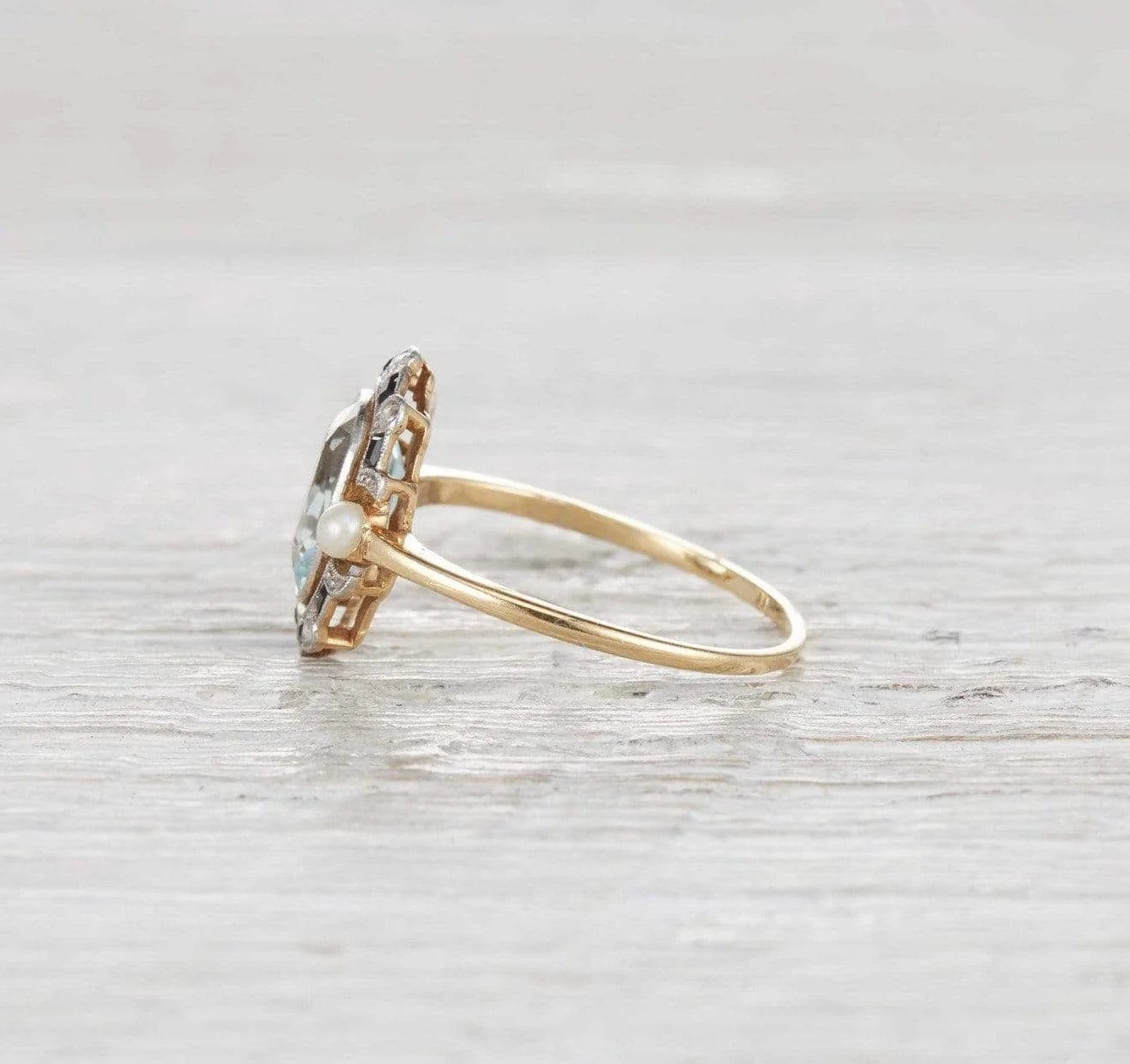 1.40 Carat Edwardian Aquamarine Ring - Image 3