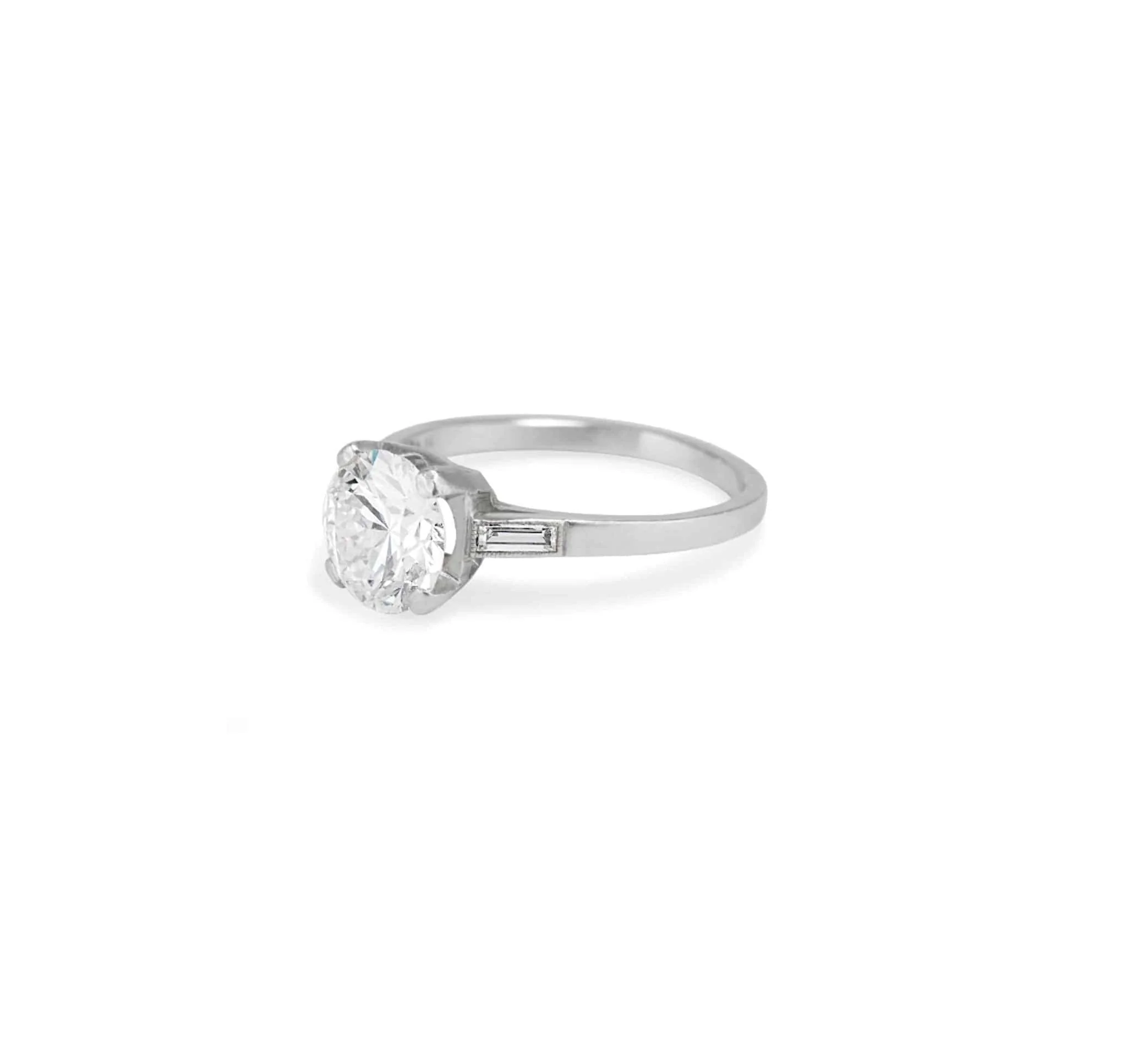 1.51 Carat Art Deco Engagement Ring