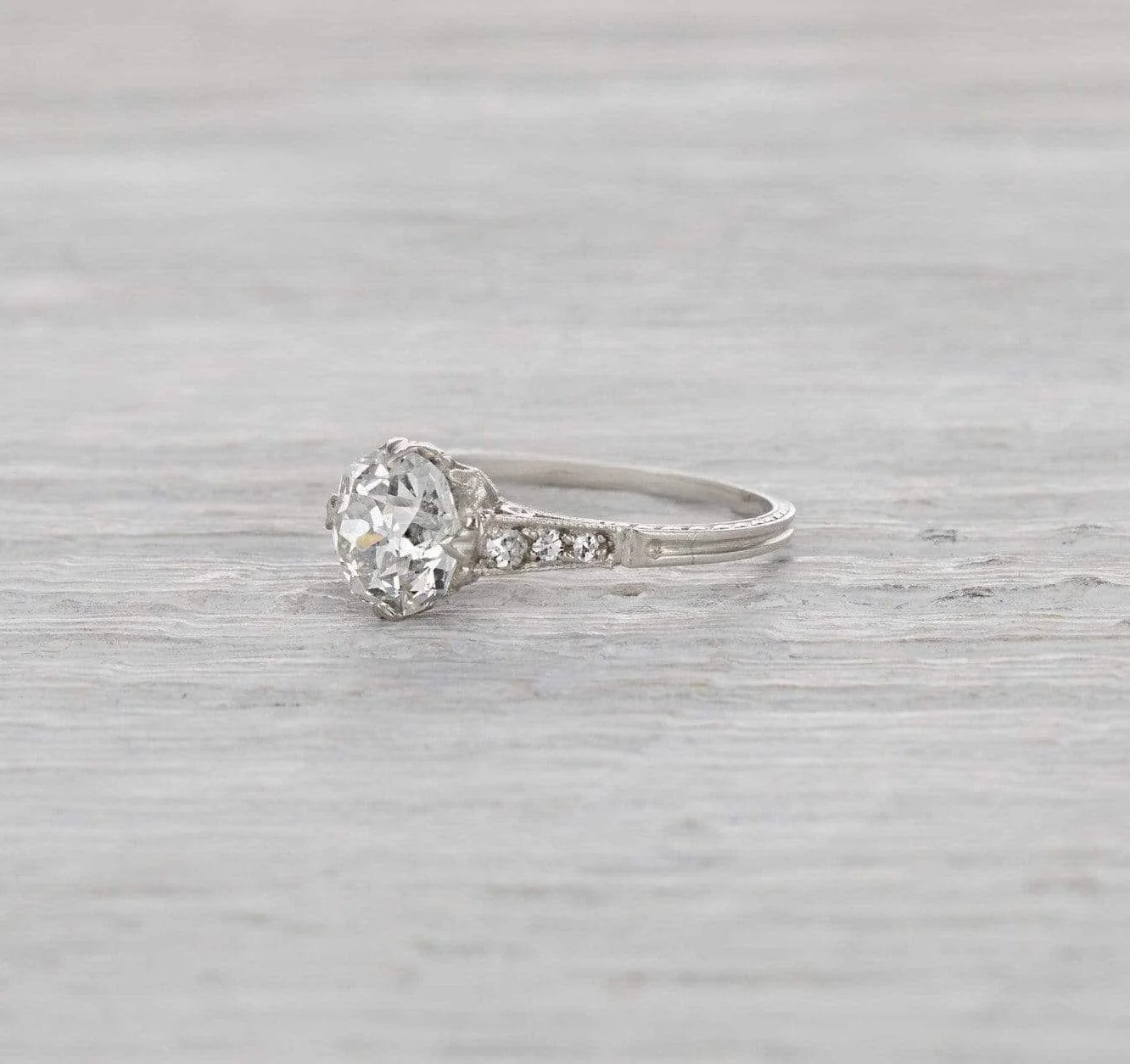1.51 Carat Edwardian Engagement Ring