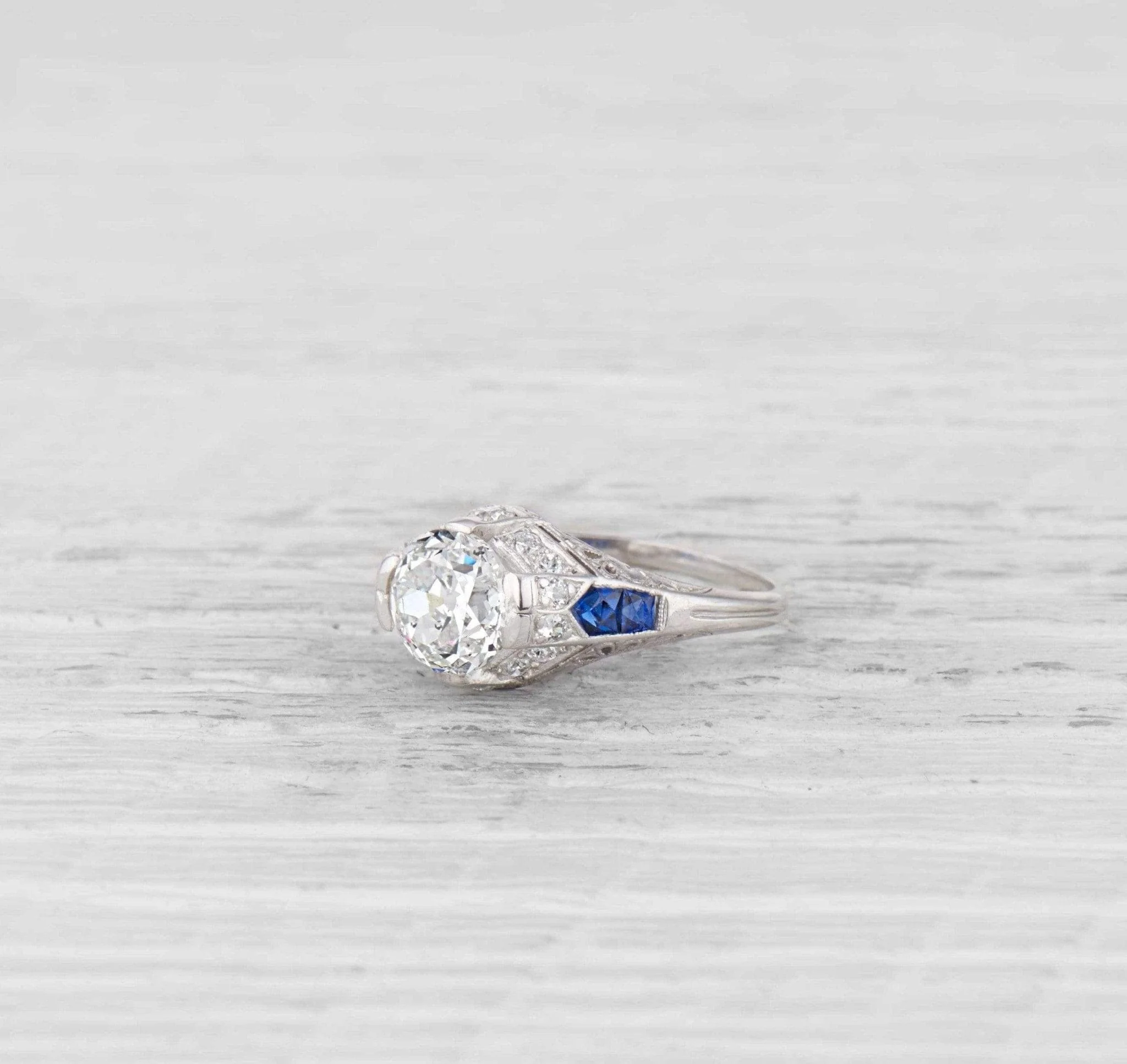 1.52 Carat Edwardian Diamond Engagement Ring