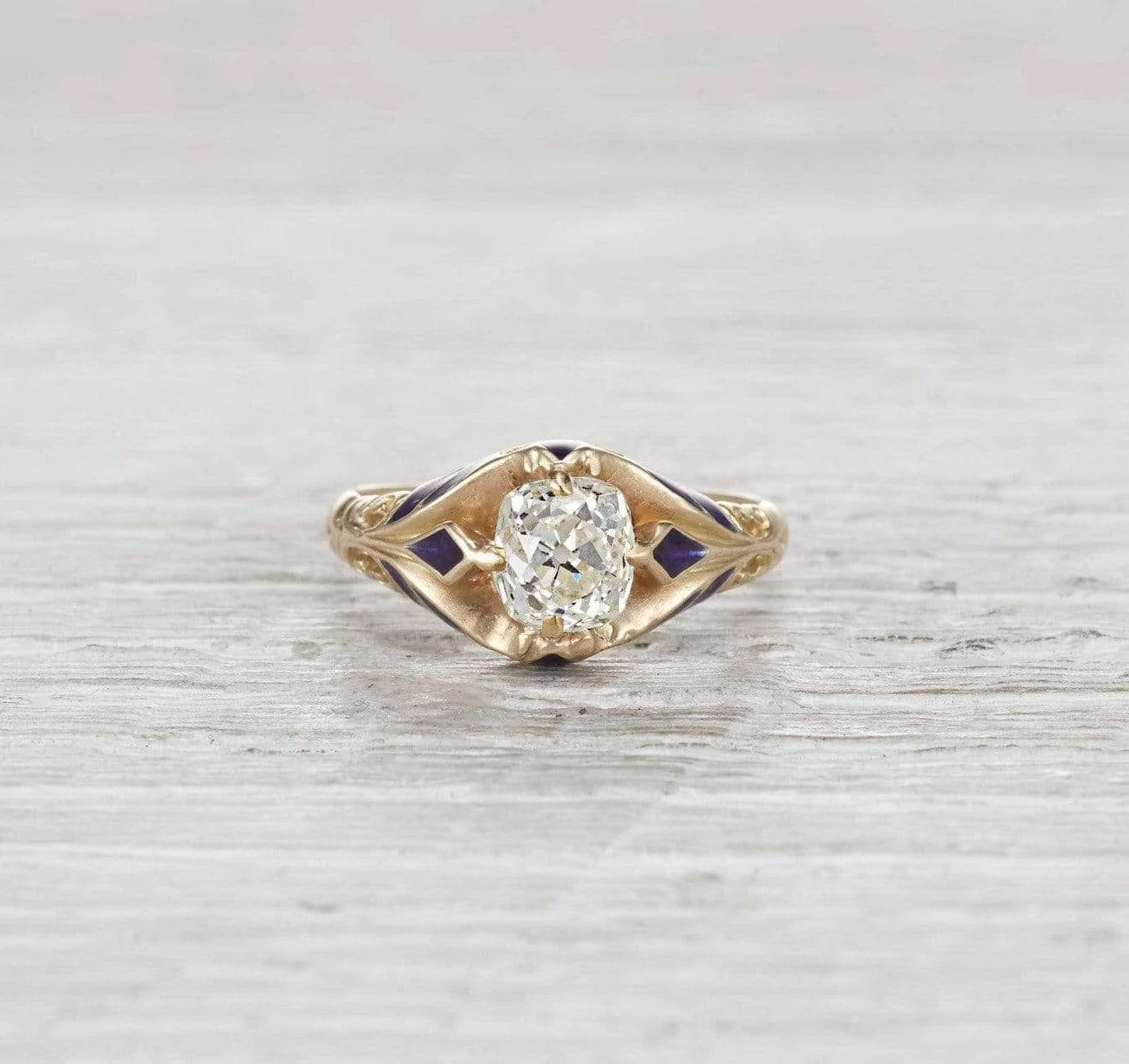 1.52 Carat Victorian Diamond Engagement Ring - Image 2