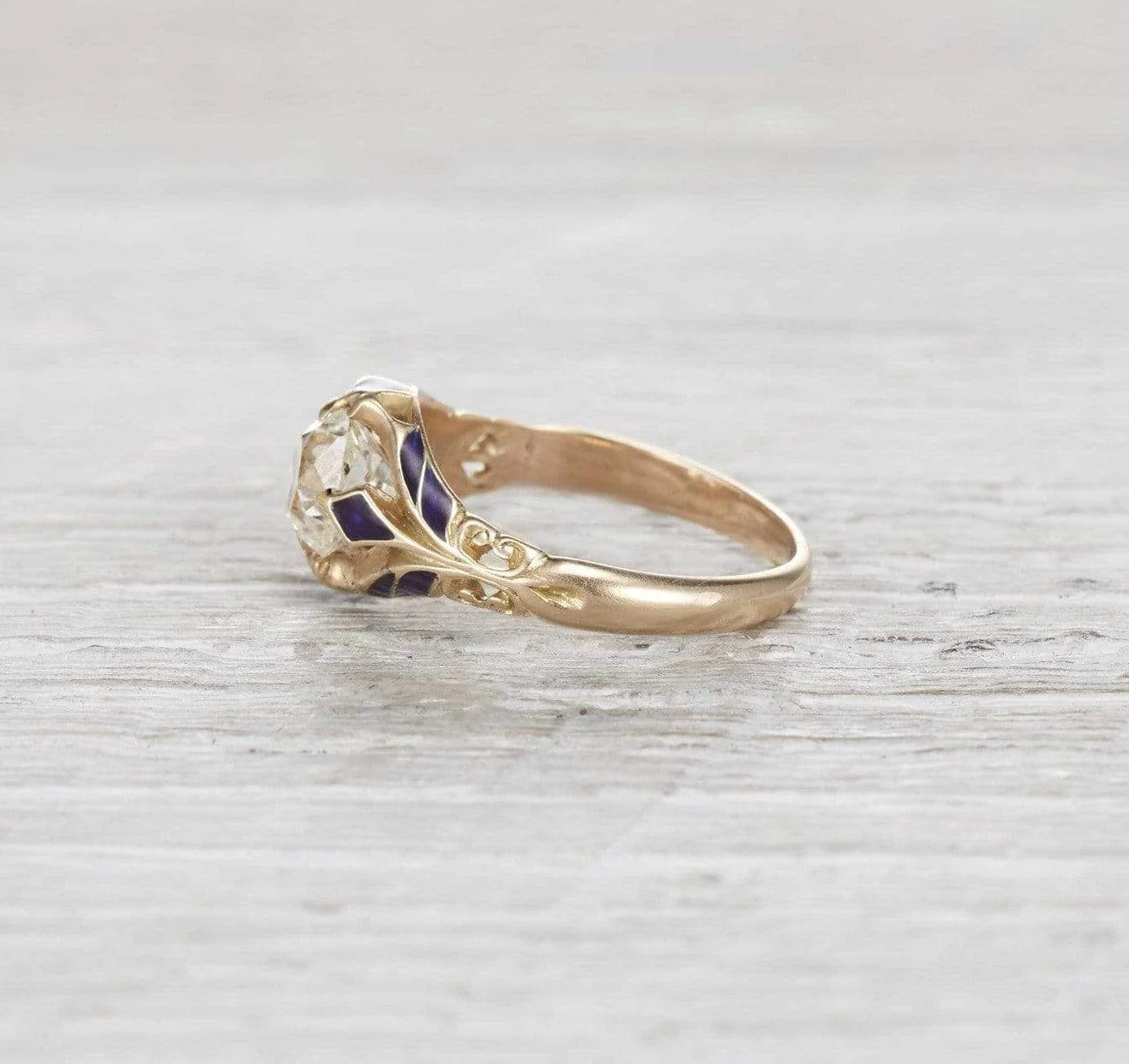 1.52 Carat Victorian Diamond Engagement Ring - Image 3