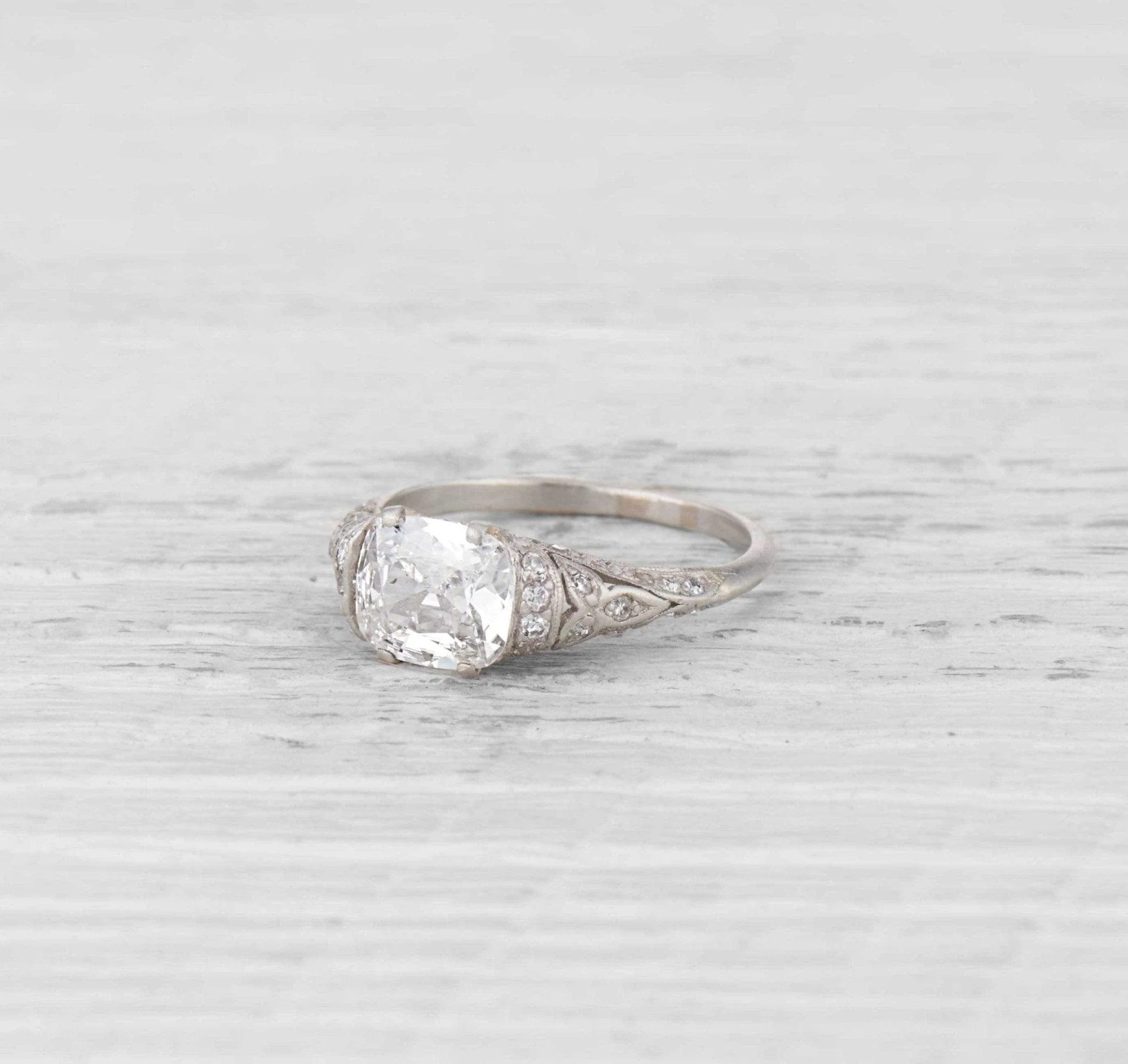 1.53 Carat Edwardian Diamond Engagement Ring