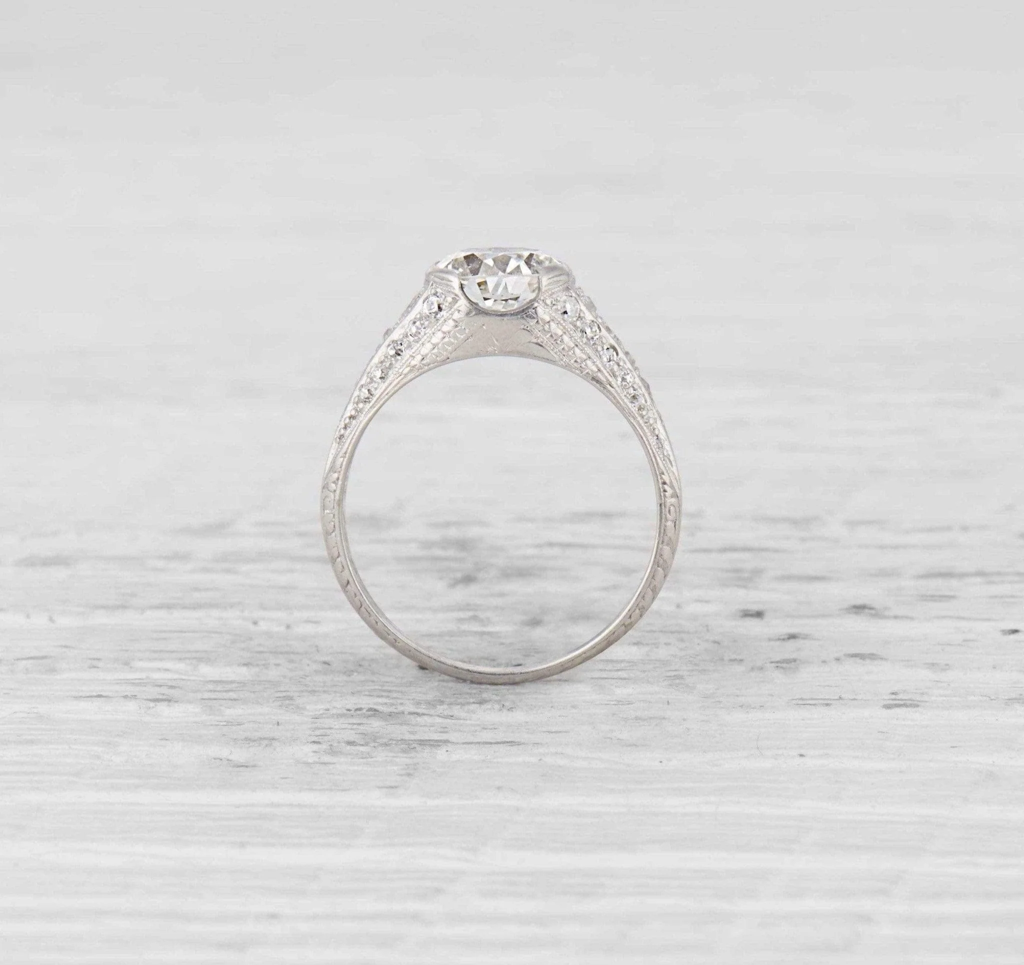 1.61 Carat Art Deco Engagement Ring - Image 4