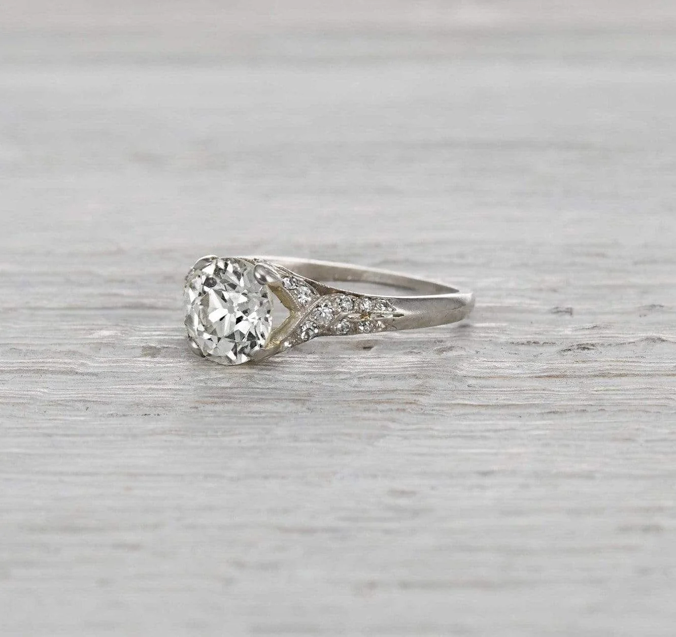 1.56 Carat Edwardian Engagement Ring