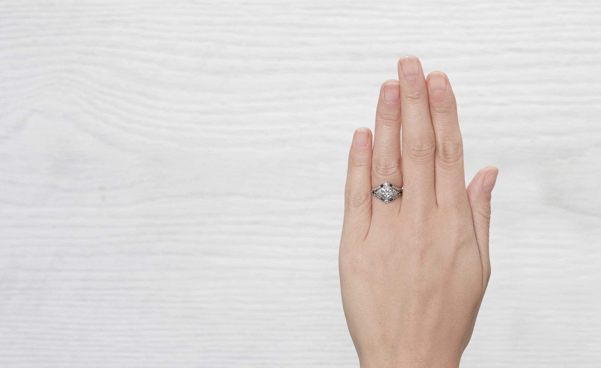 1.58 Carat Art Deco Diamond Engagement Ring - Image 5