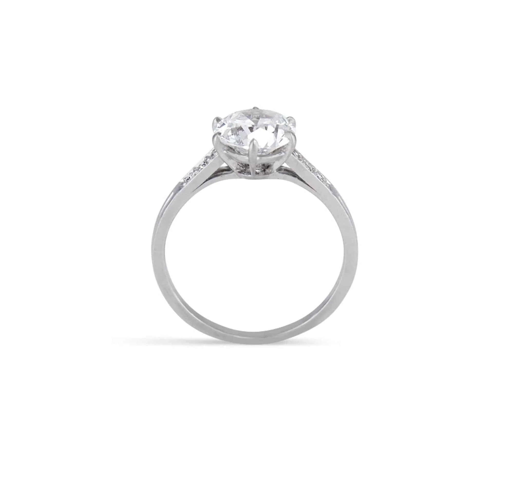 Tiffany & Co. Art Deco 1.59 Carat Old European Cut Diamond Solitaire - Image 4