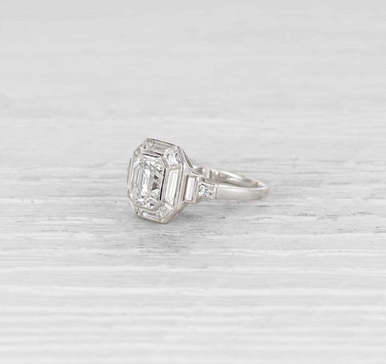 1.65 Carat Art Deco Diamond Engagement Ring