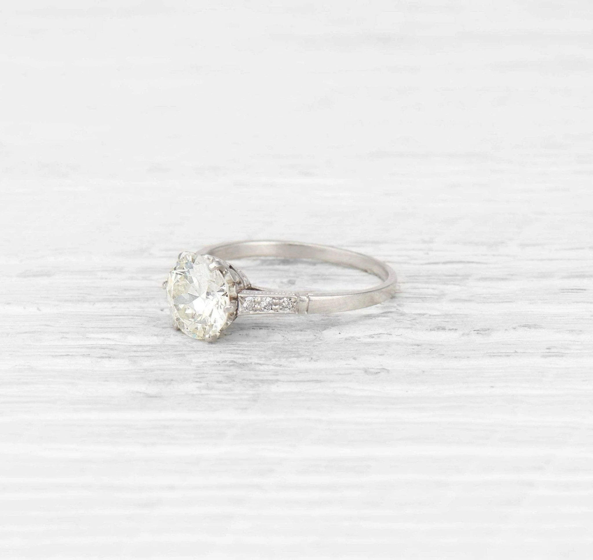 1.70 CARAT EDWARDIAN DIAMOND ENGAGEMENT RING