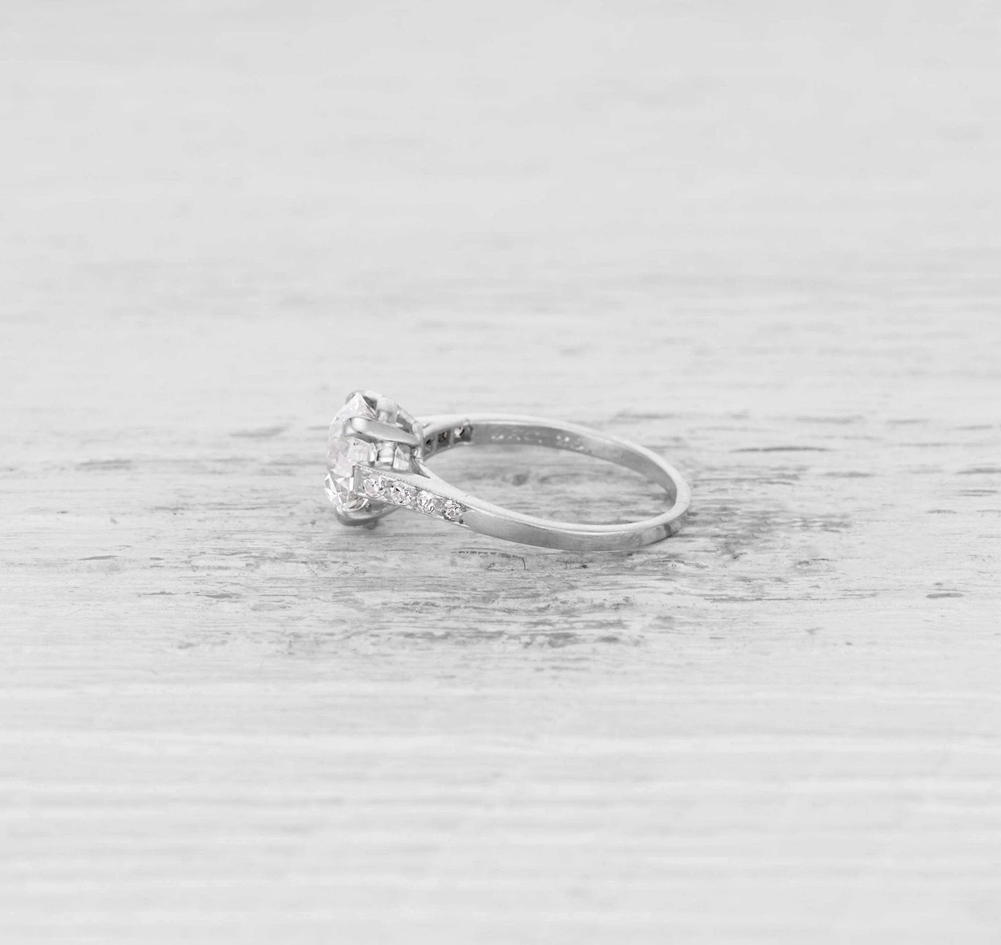 1.71 CARAT ART DECO CARTIER DIAMOND SOLITAIRE RING - Image 3