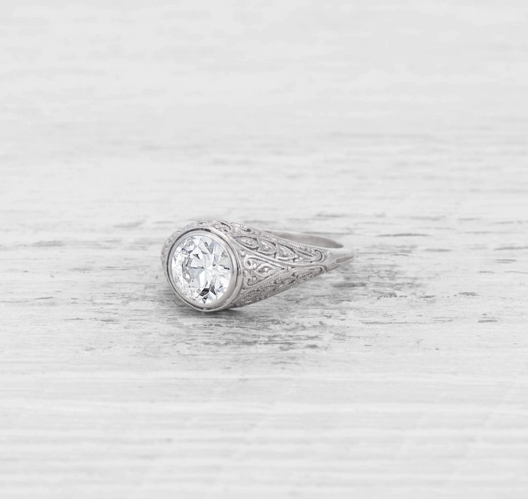 1.75 CARAT EDWARDIAN DIAMOND ENGAGEMENT RING