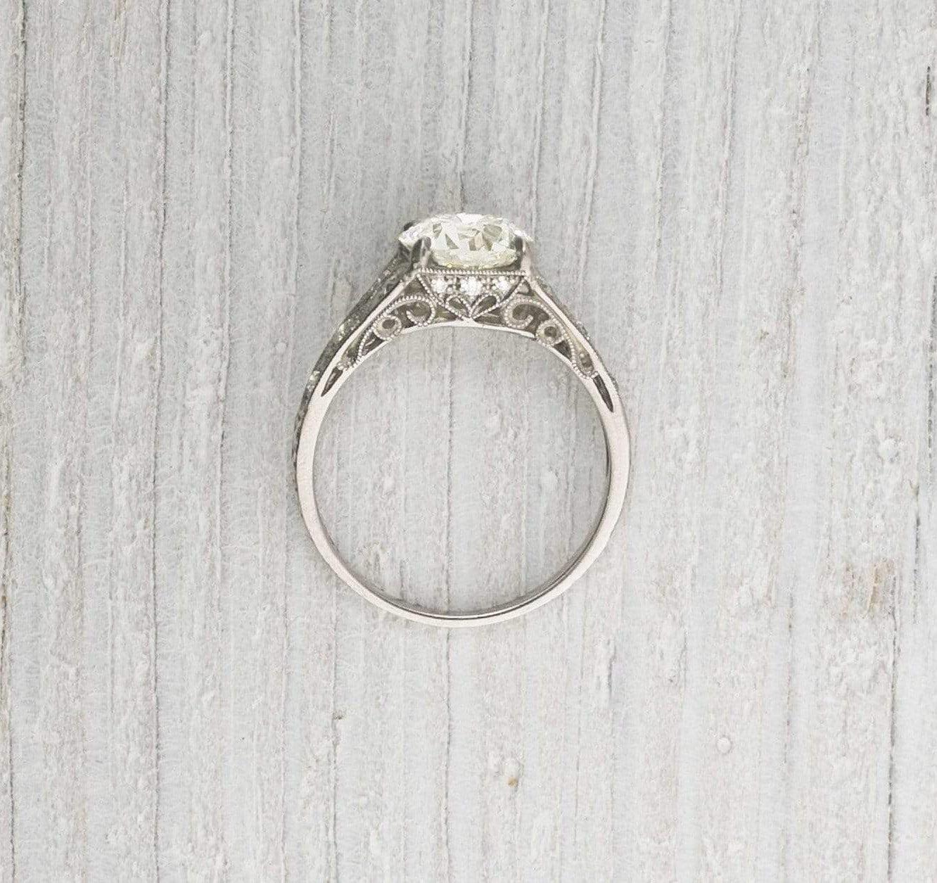 1.81 Carat Edwardian Vintage Engagement Ring - Image 4