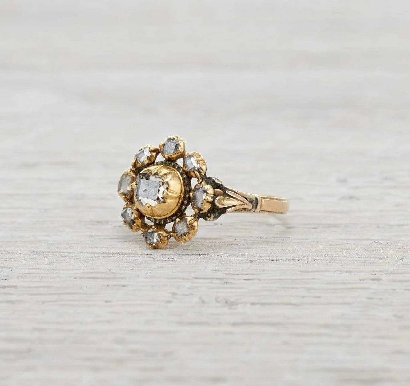 One Carat Antique Georgian Engagement Ring