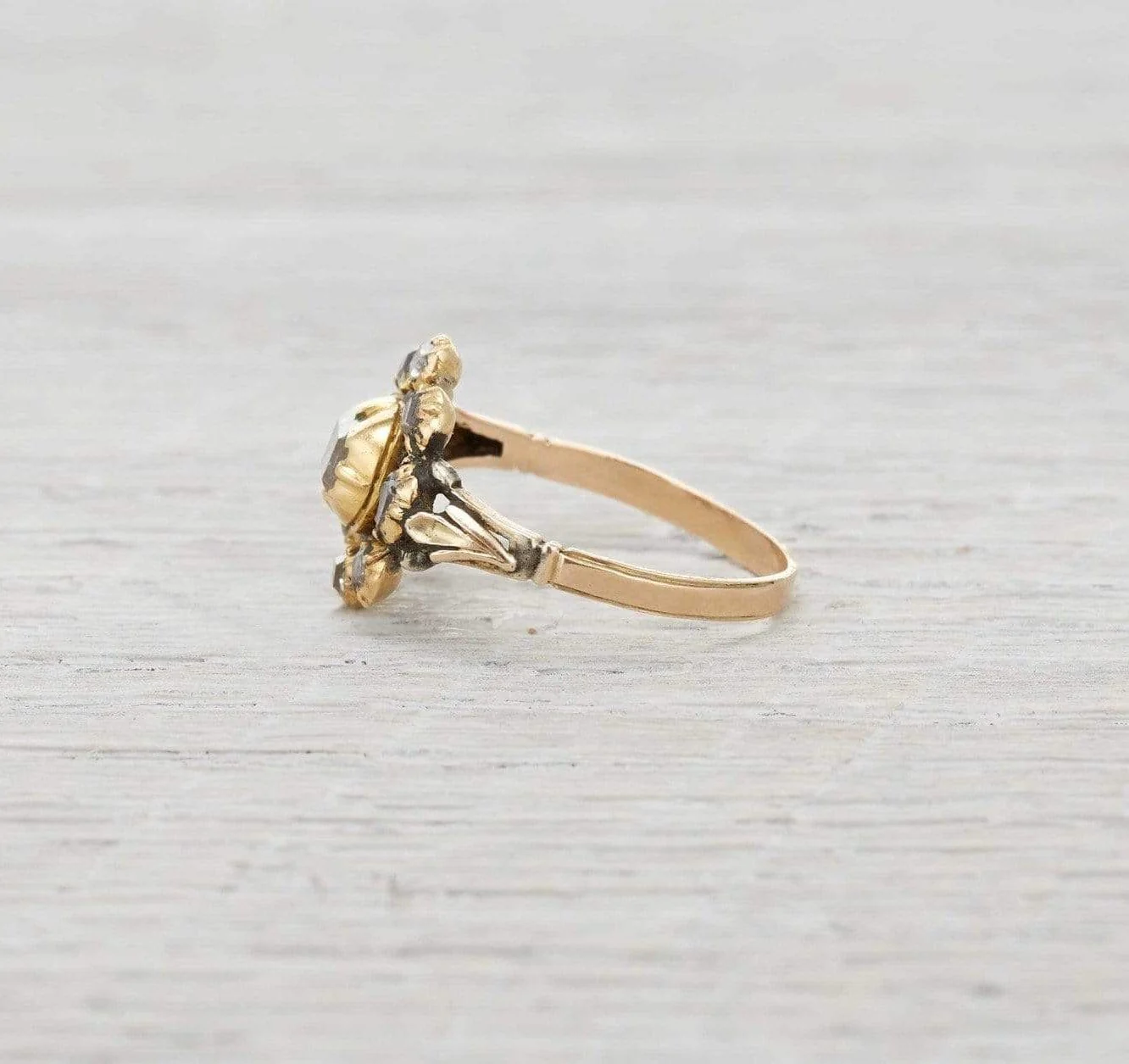 One Carat Antique Georgian Engagement Ring - Image 3