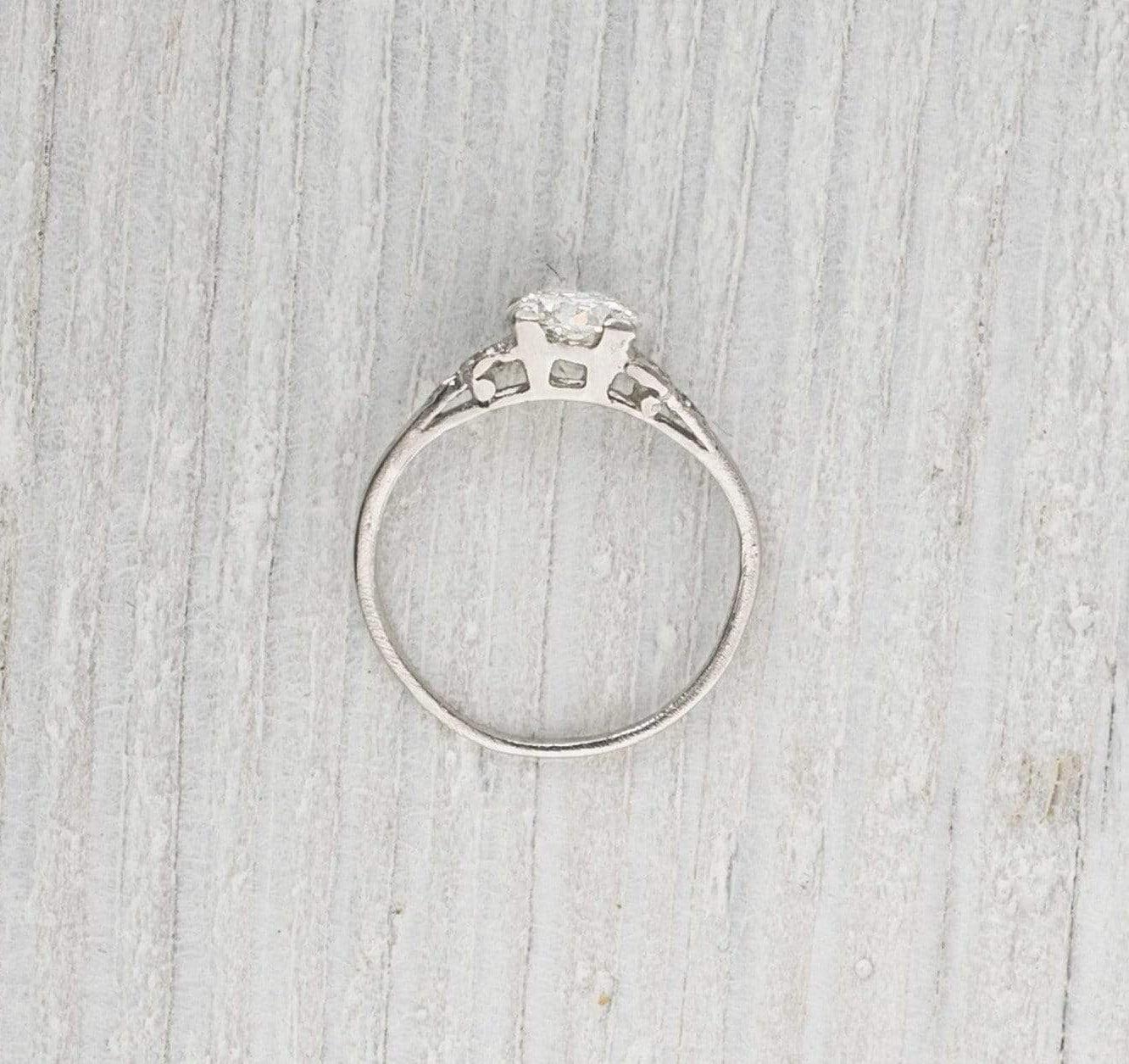 One Carat Diamond Vintage Engagement Ring - Image 4
