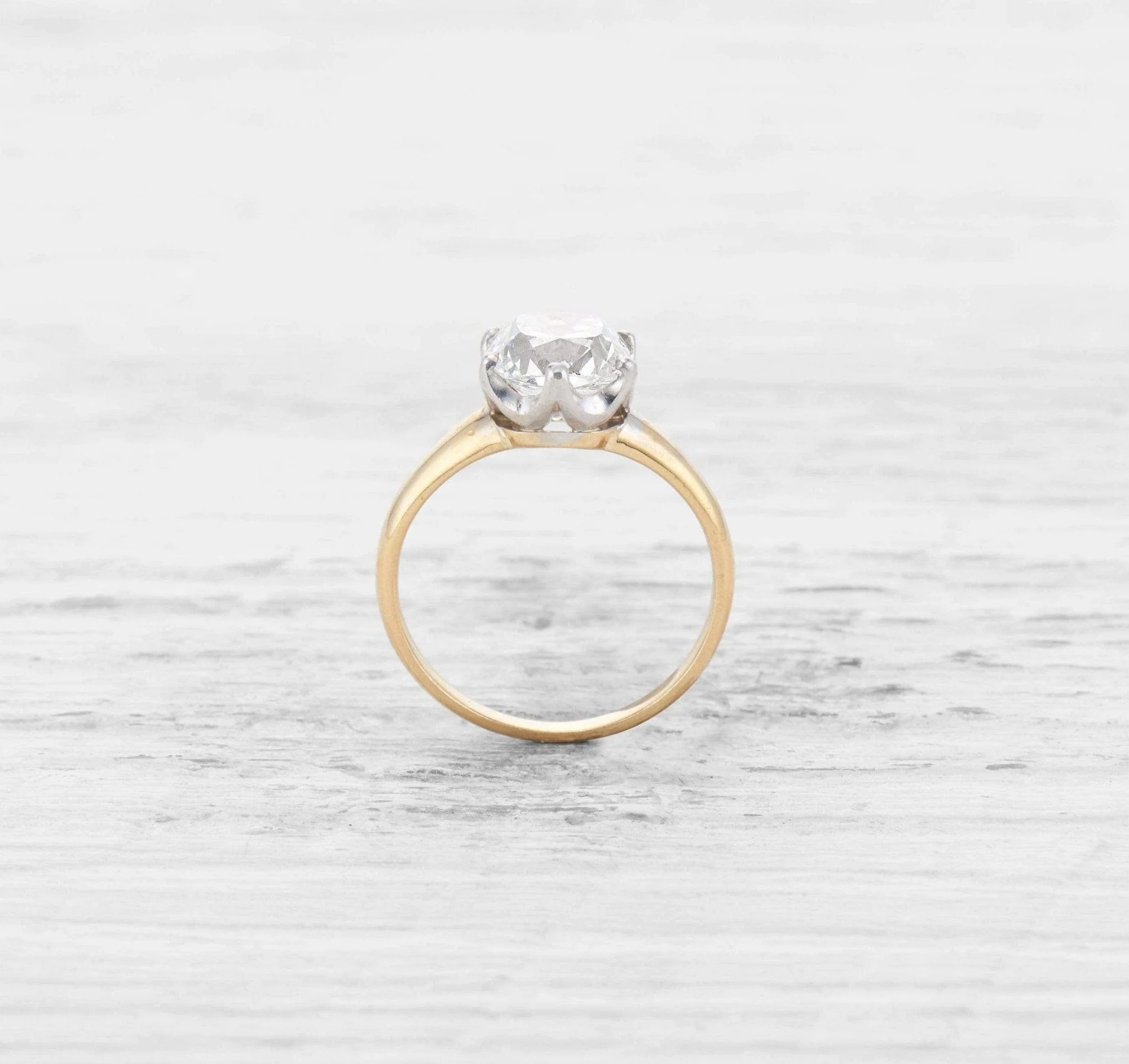 2.08 CARAT VICTORIAN DIAMOND SOLITAIRE ENGAGEMENT RING - Image 4