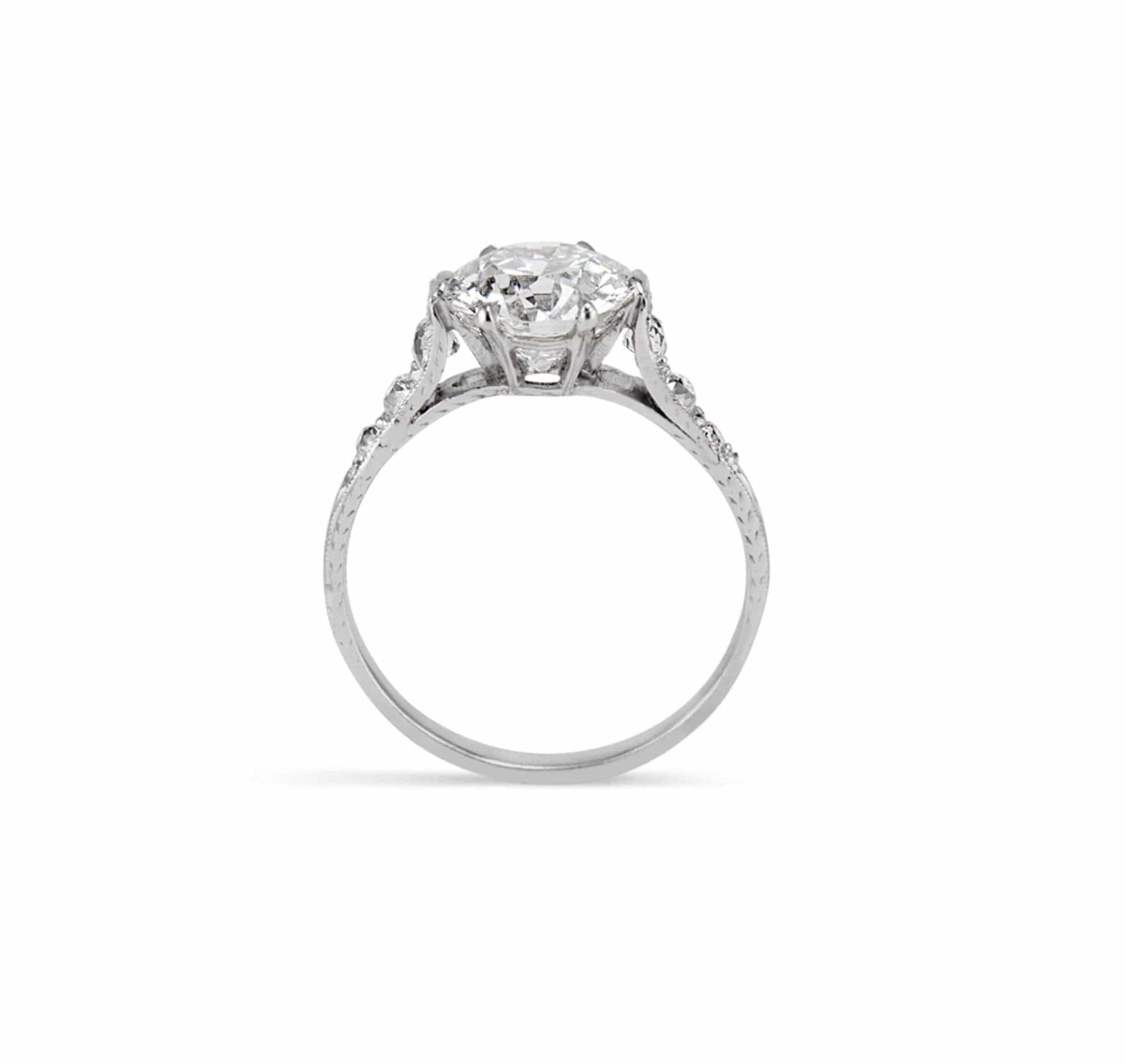 Edwardian 2.16 Carat Old European Cut Diamond Ring - Image 4