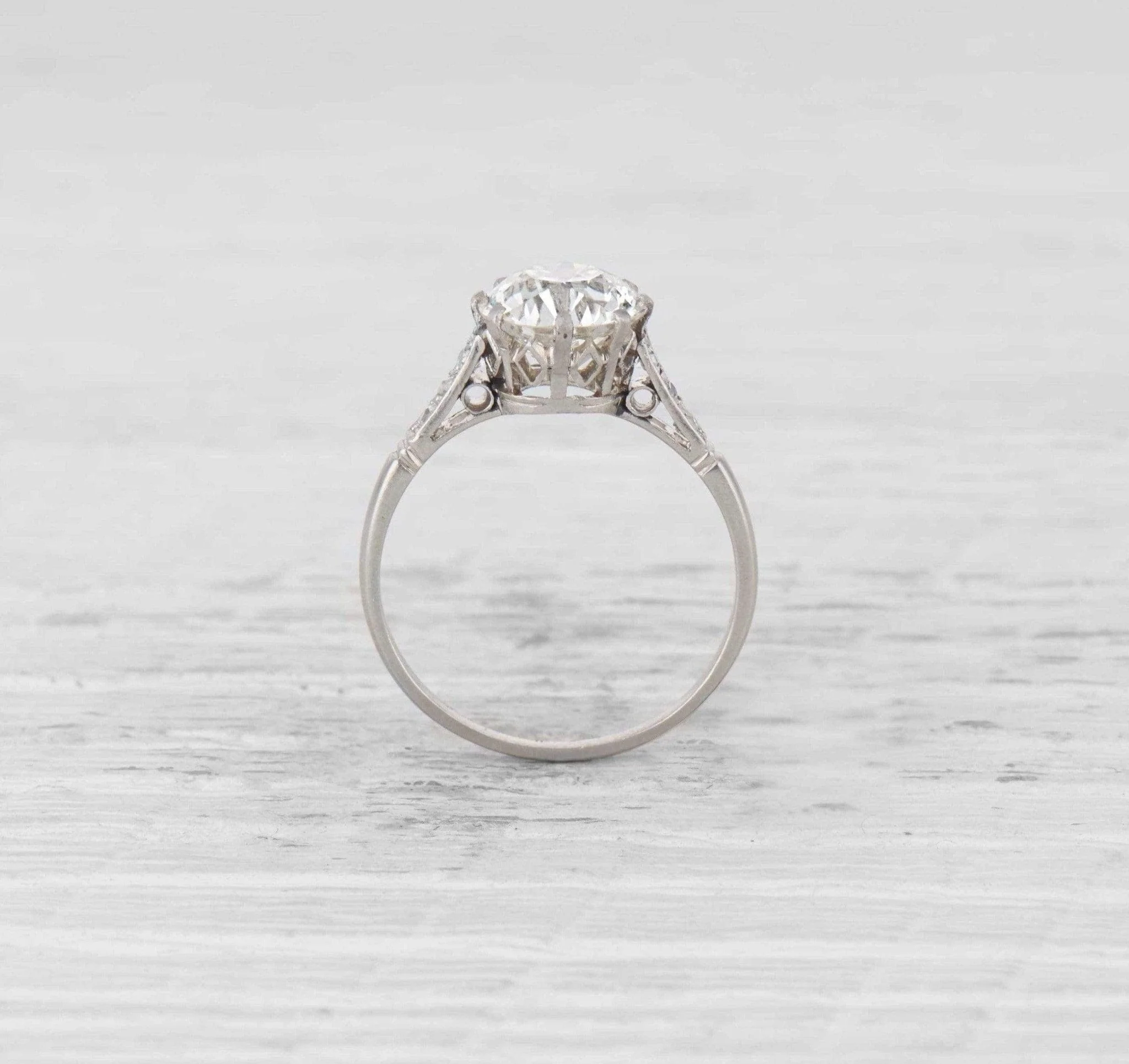 2.38 Carat Edwardian Diamond Engagement Ring - Image 4