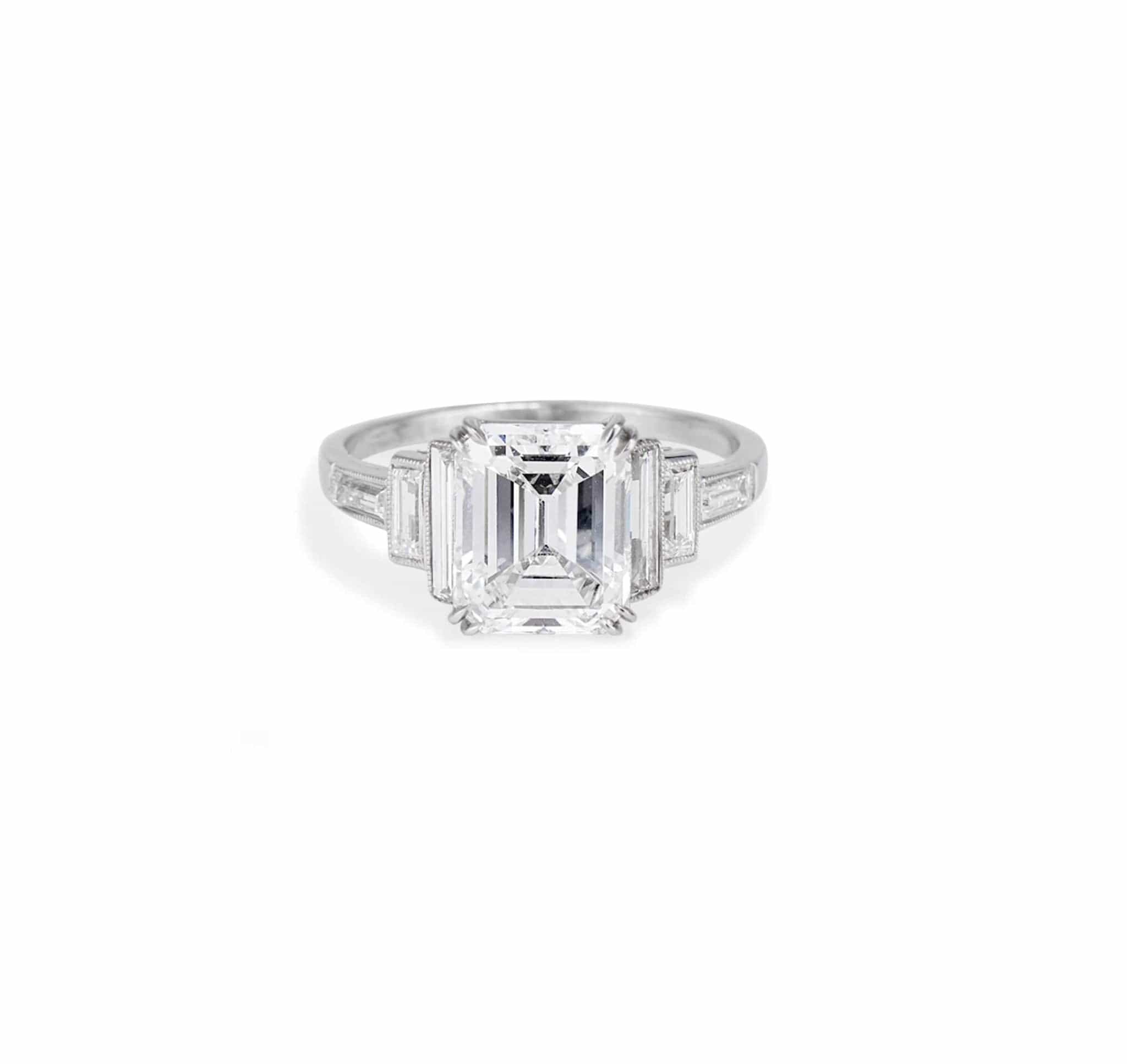 2.56 Carat Art Deco Diamond Engagement Ring - Image 2
