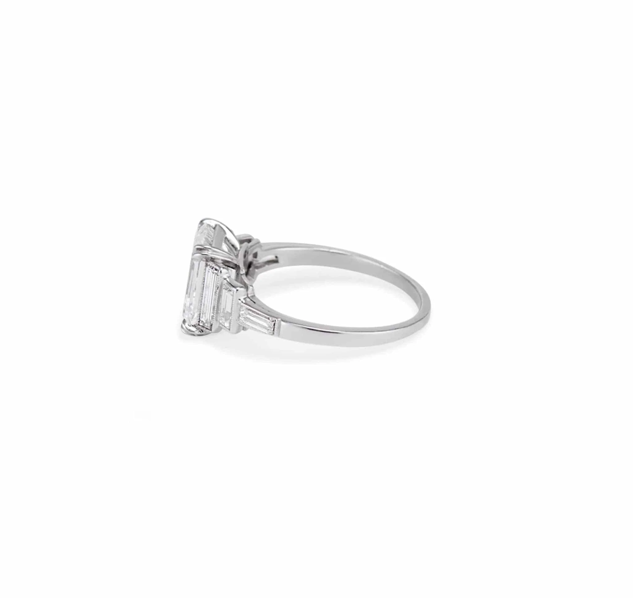 2.56 Carat Art Deco Diamond Engagement Ring - Image 3