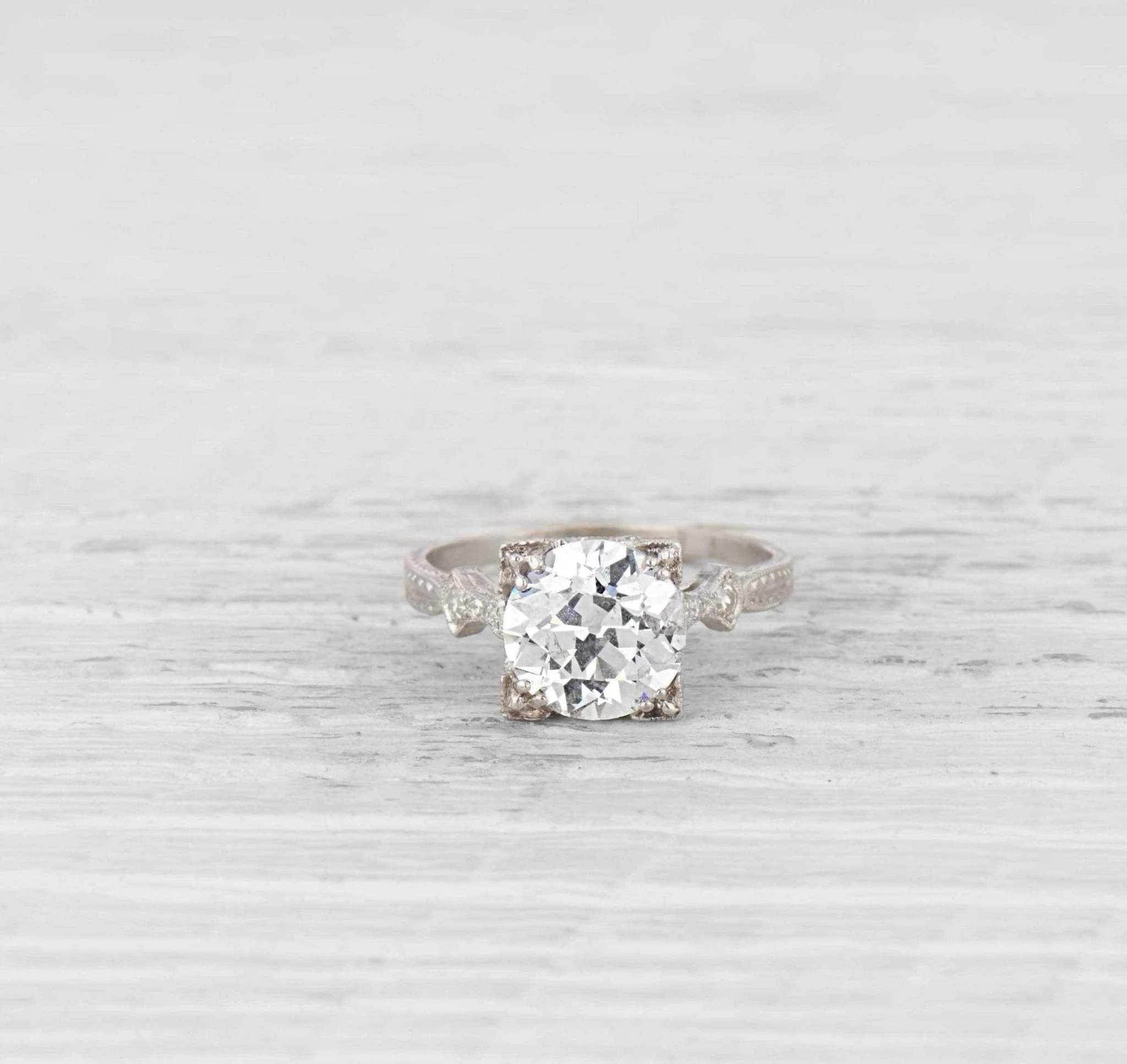 2.70 Carat Edwardian Diamond Engagement Ring - Image 2