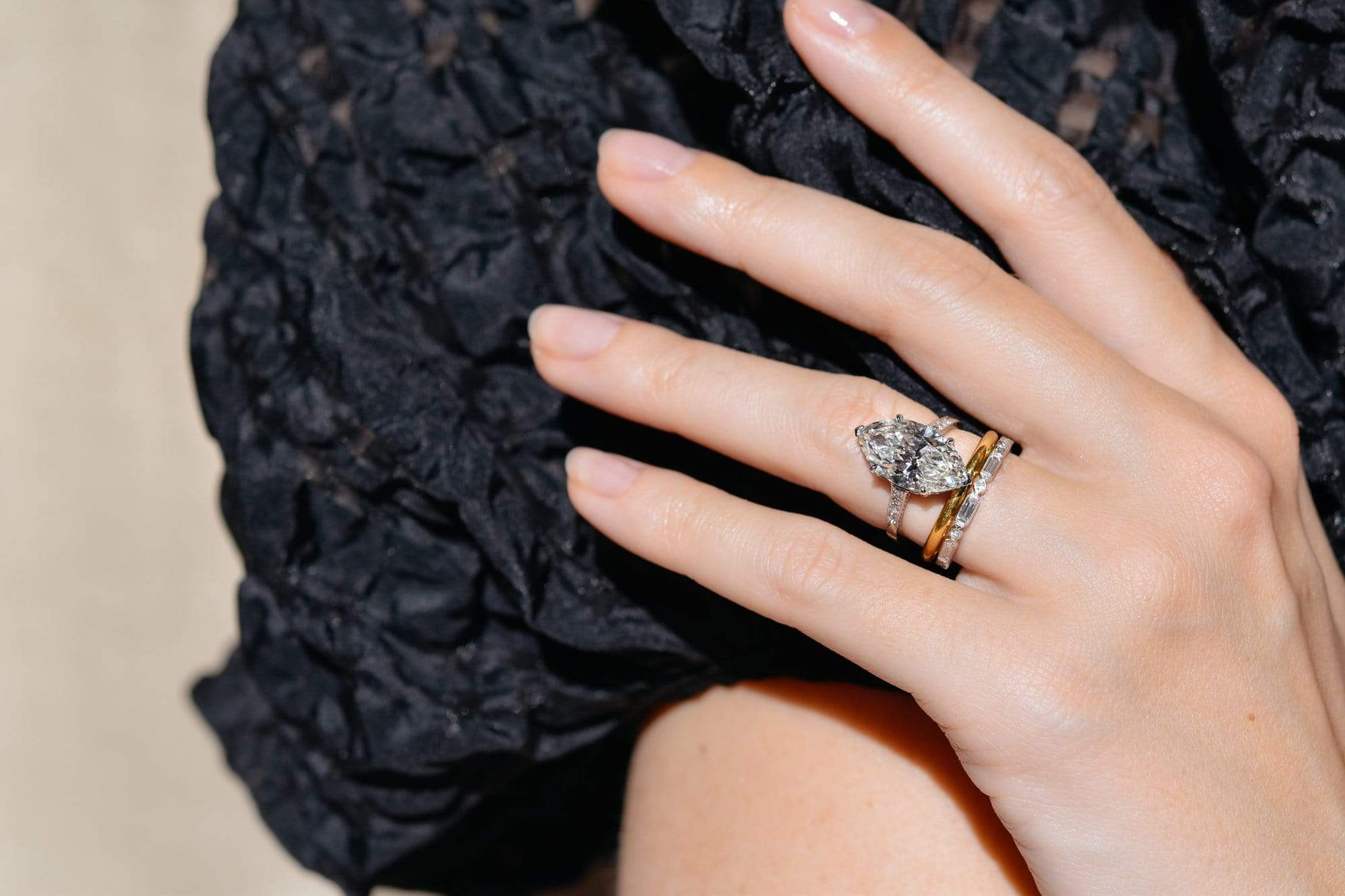 Edwardian 4.52 Carat Marquise Diamond Ring - Image 5