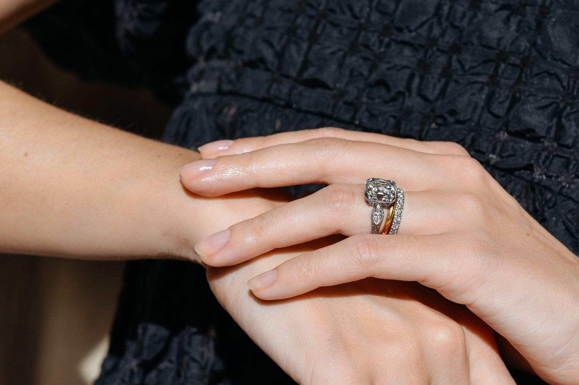 Impressive Art Deco 4.77 Carat Asscher Cut Diamond Ring - Image 7