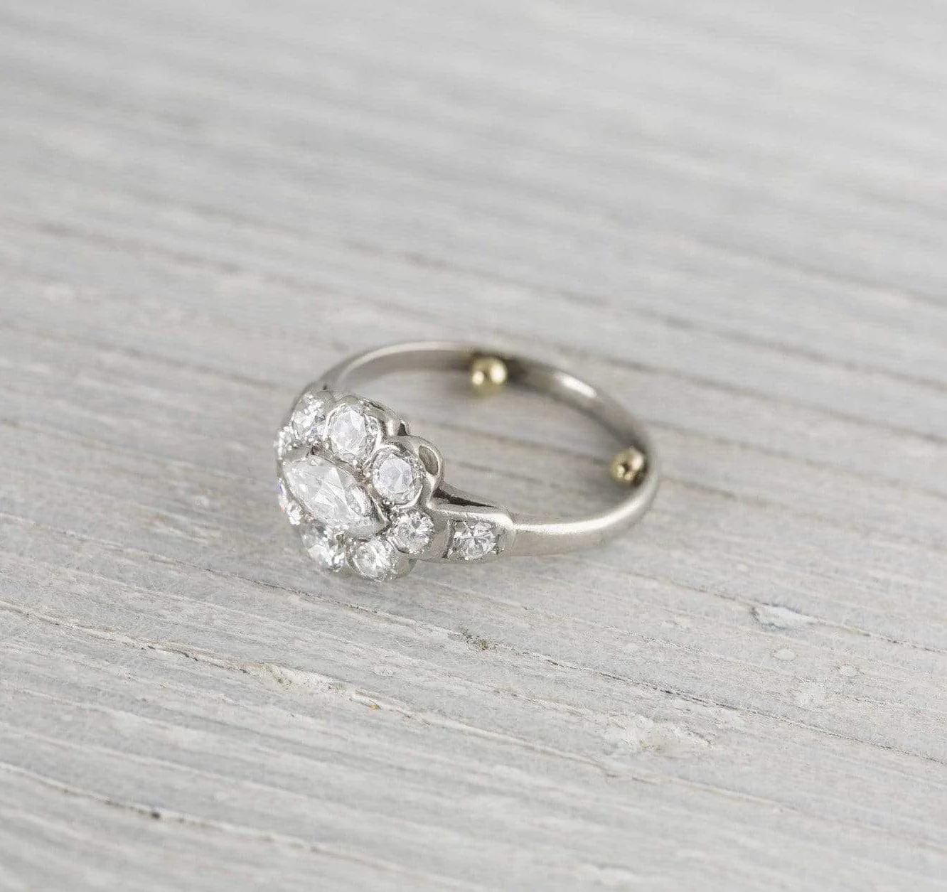 .40 Carat Vintage Art Deco Marquise Cut Engagement Ring
