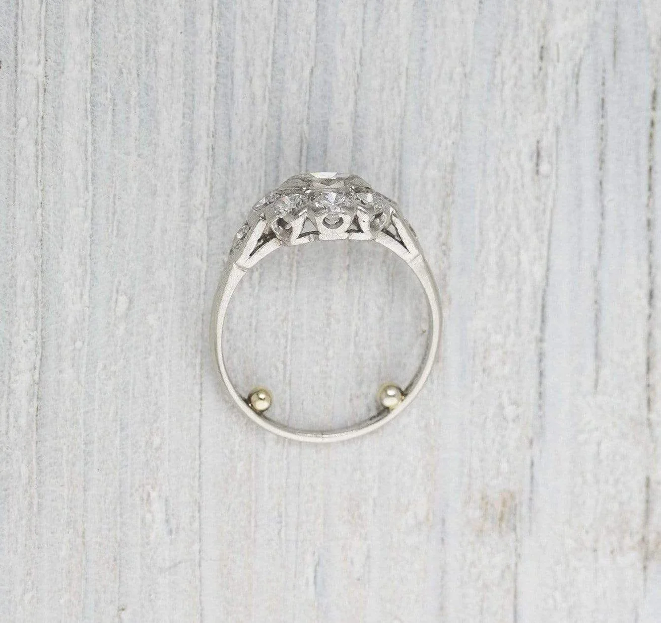 .40 Carat Vintage Art Deco Marquise Cut Engagement Ring - Image 4