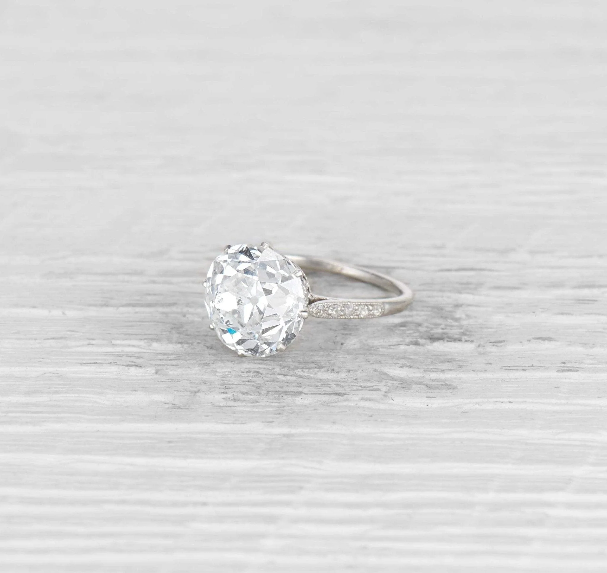 5.41 CARAT EDWARDIAN DIAMOND ENGAGEMENT RING