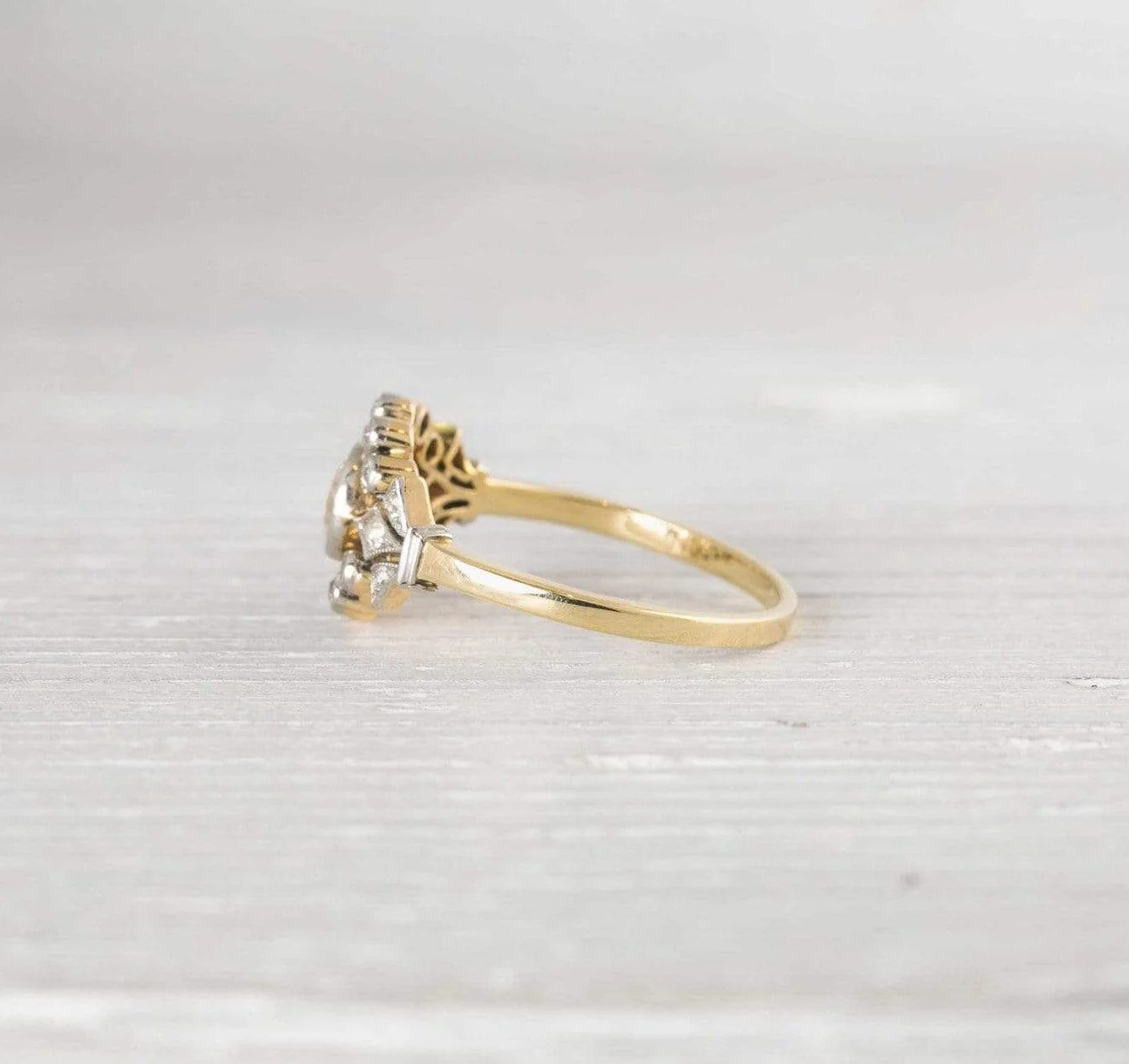.50 Carat Antique Edwardian Diamond & Gold Engagement Ring - Image 3